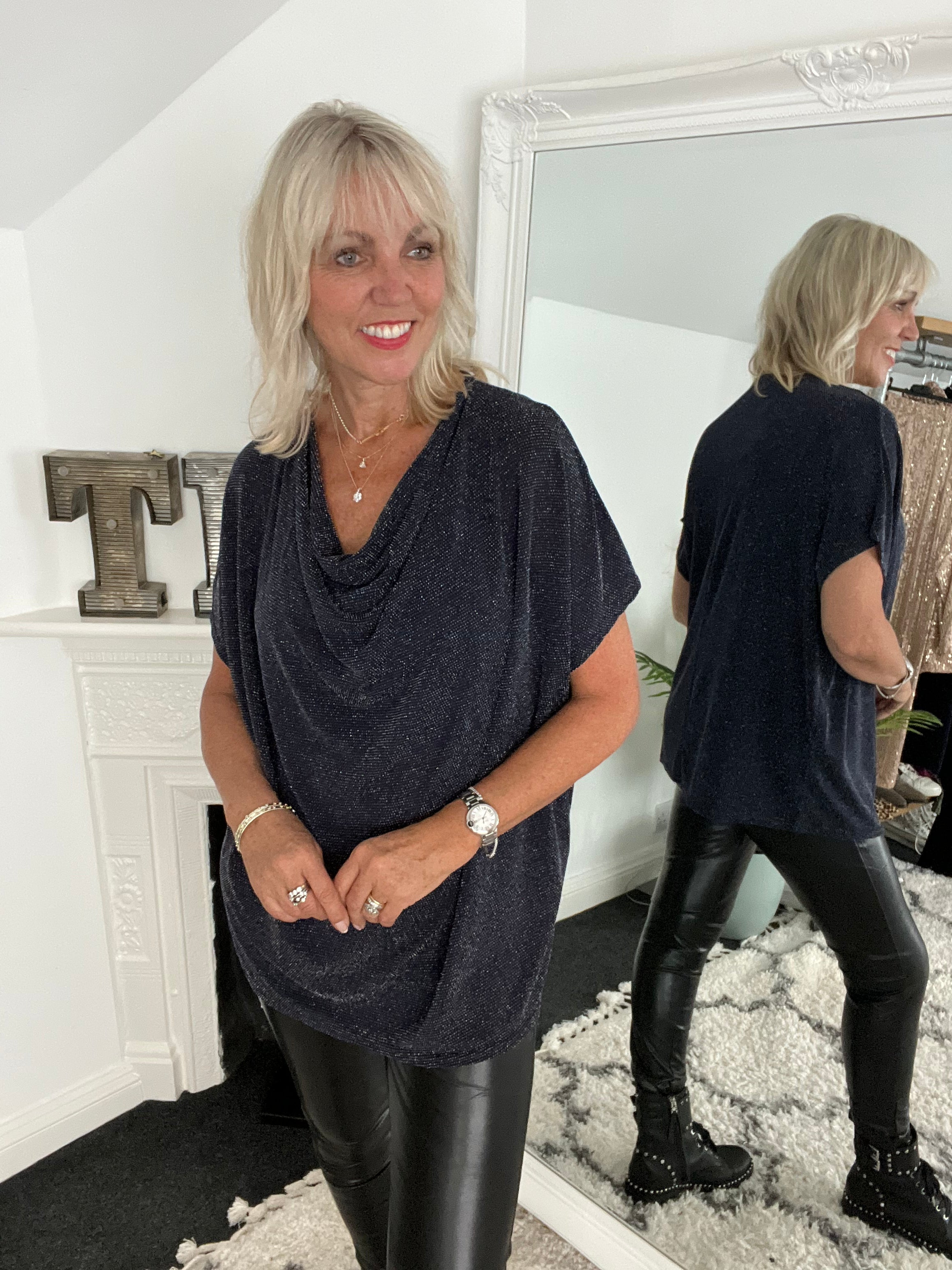 Vintage Wash Grey Star Tee The Meek Boutique The Meek Boutique