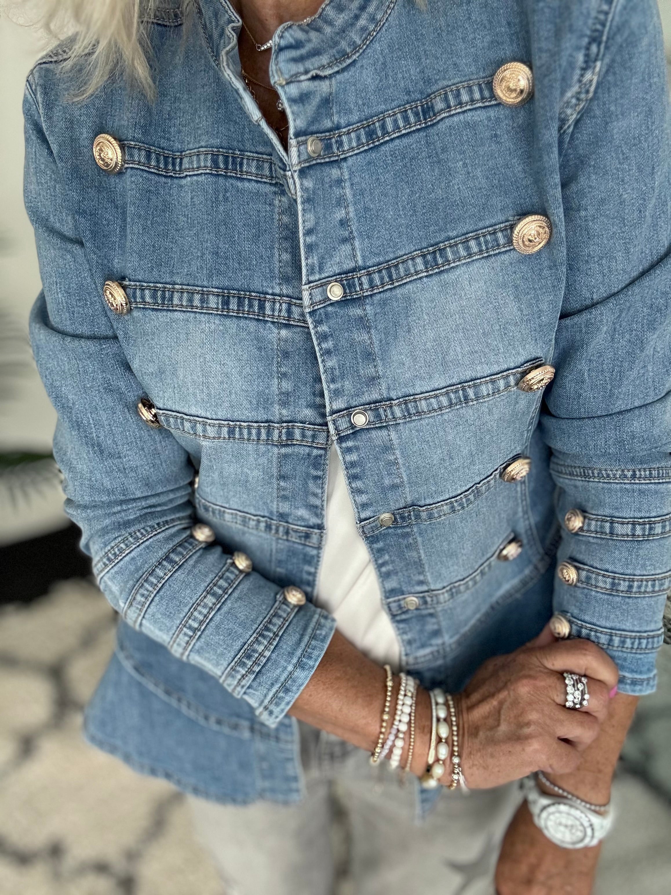 Military Jacket in Denim
