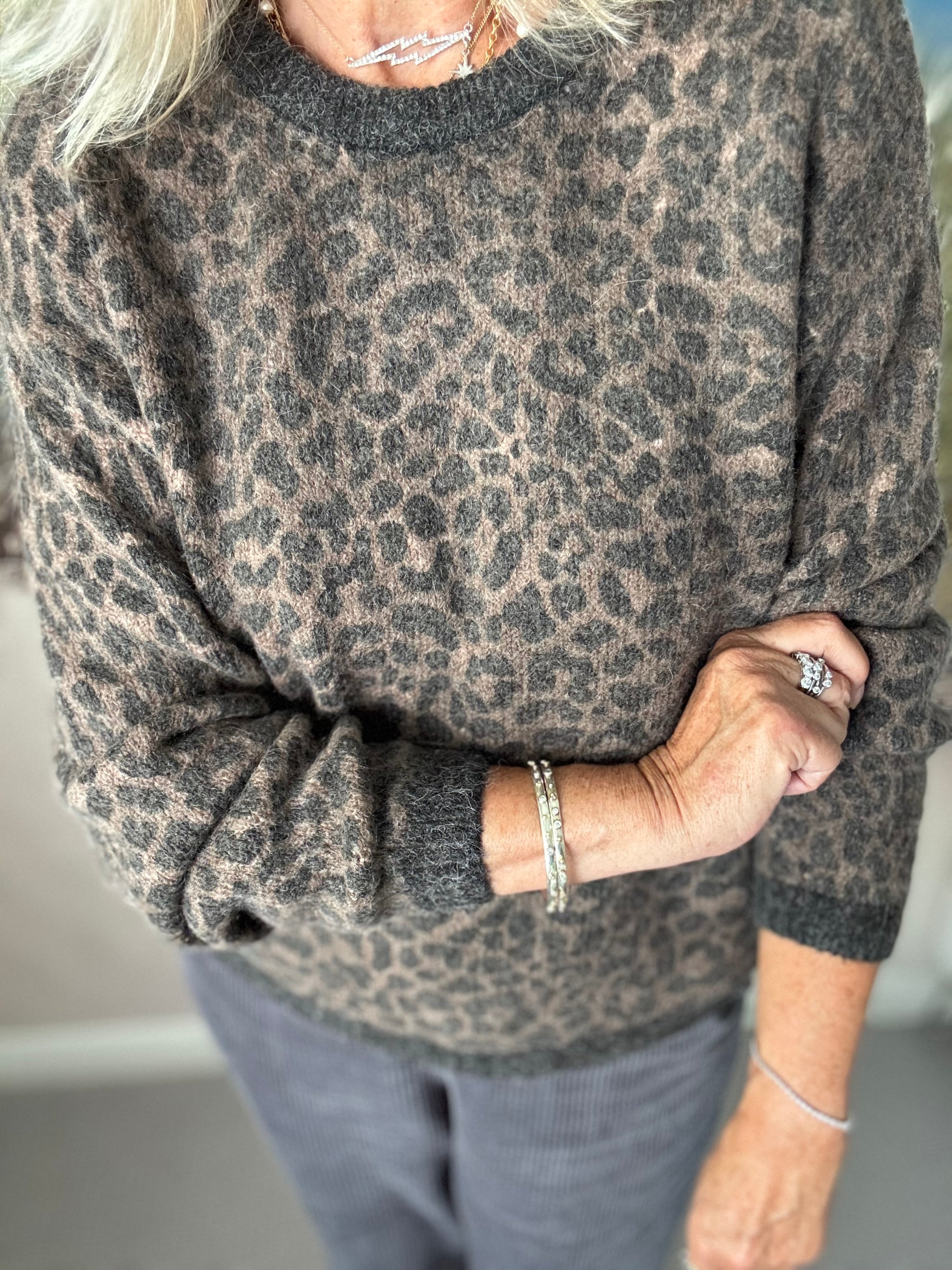 Luxe Leopard Print Jumper