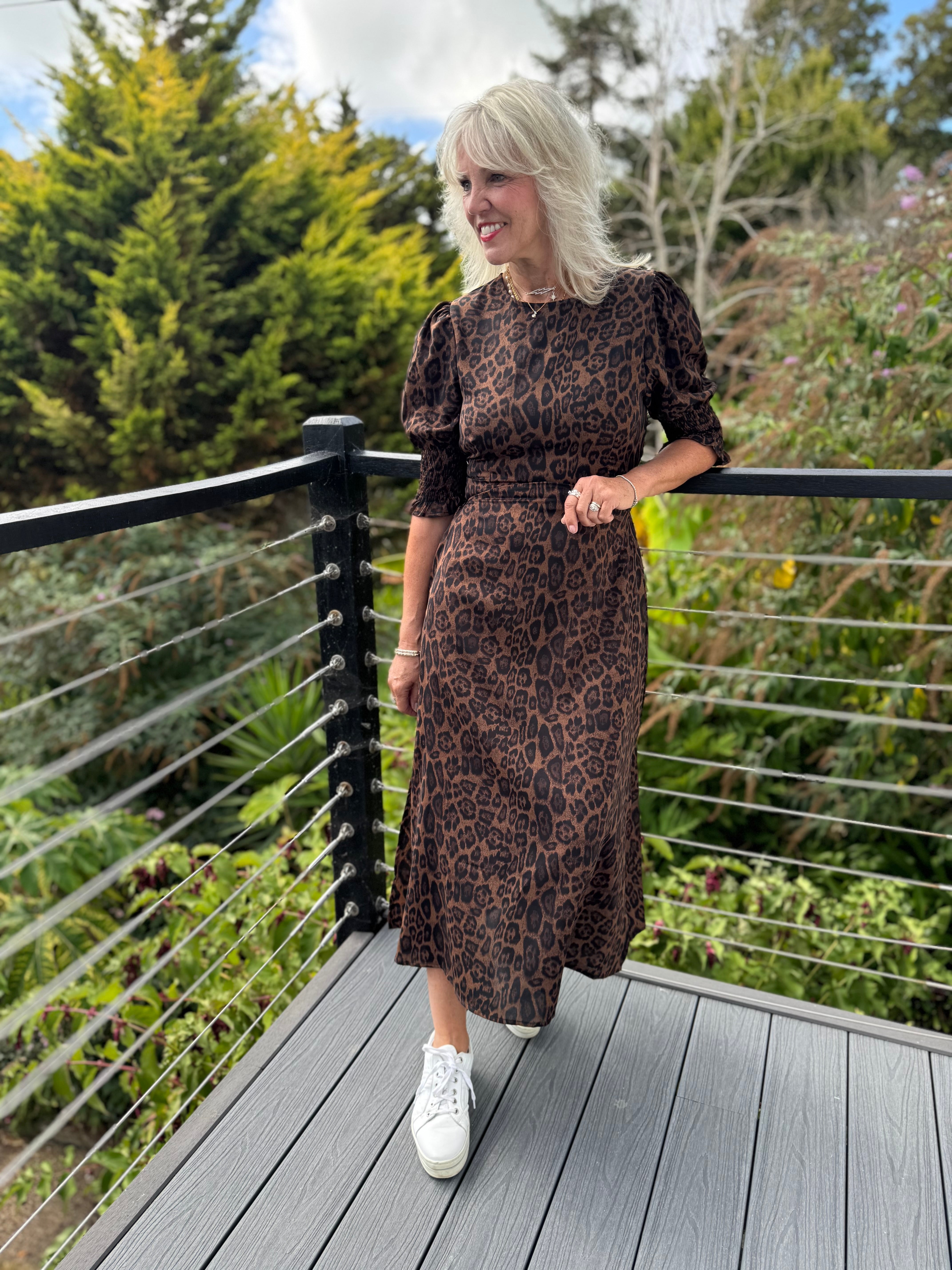 Leopard Print Tea Dress