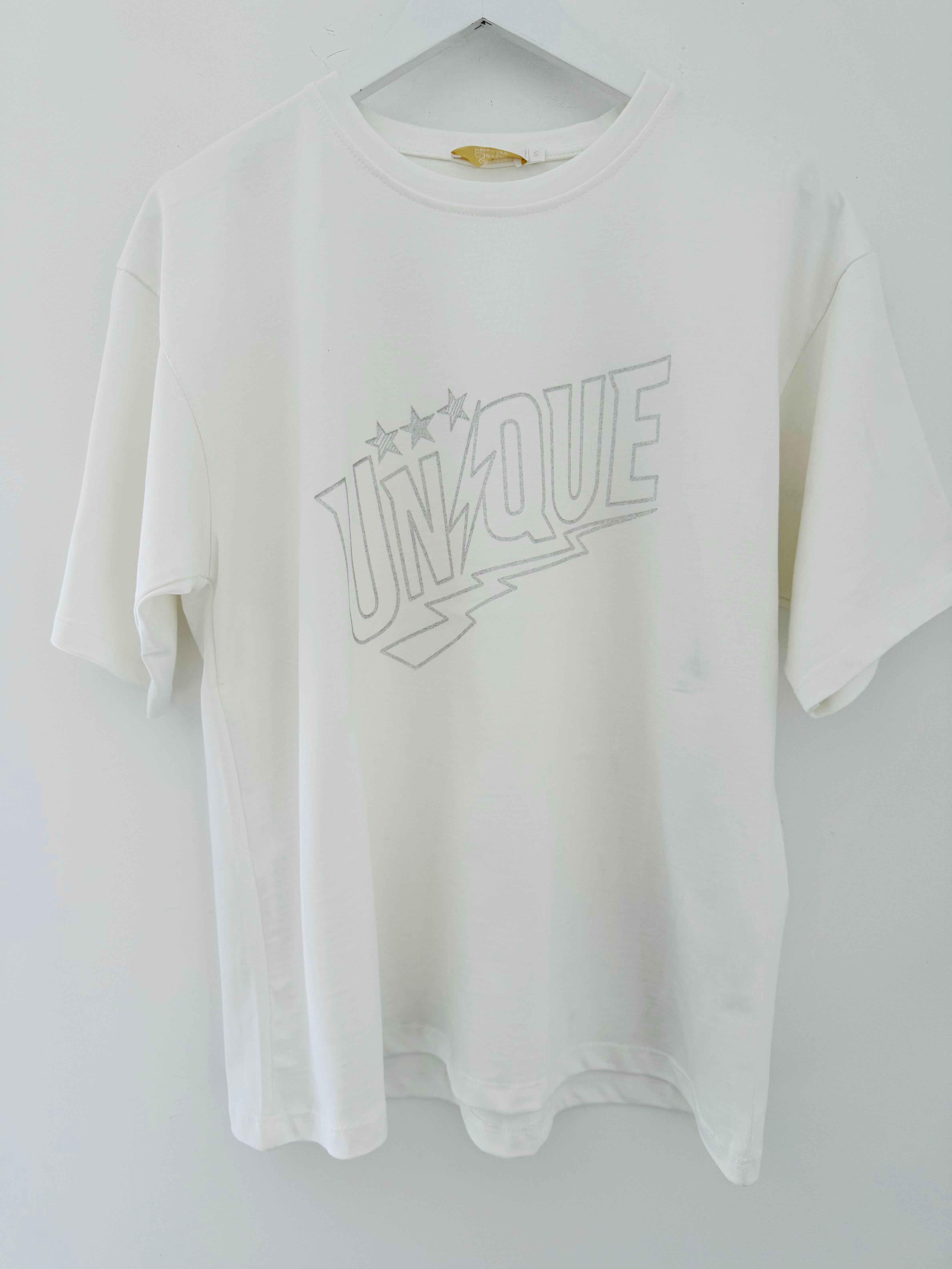 Unique Logo Tee in White