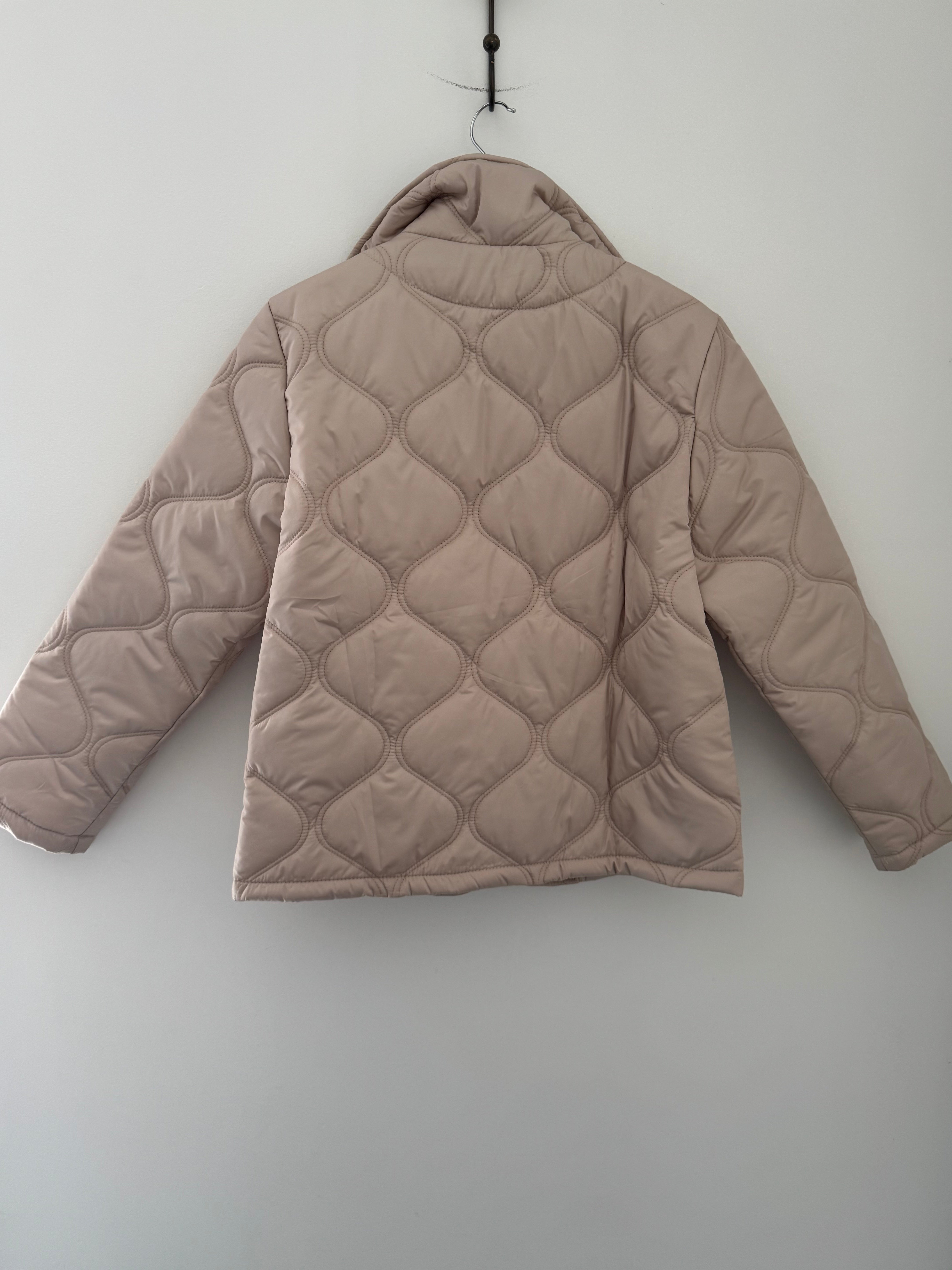 Quilted Jacket in Stone