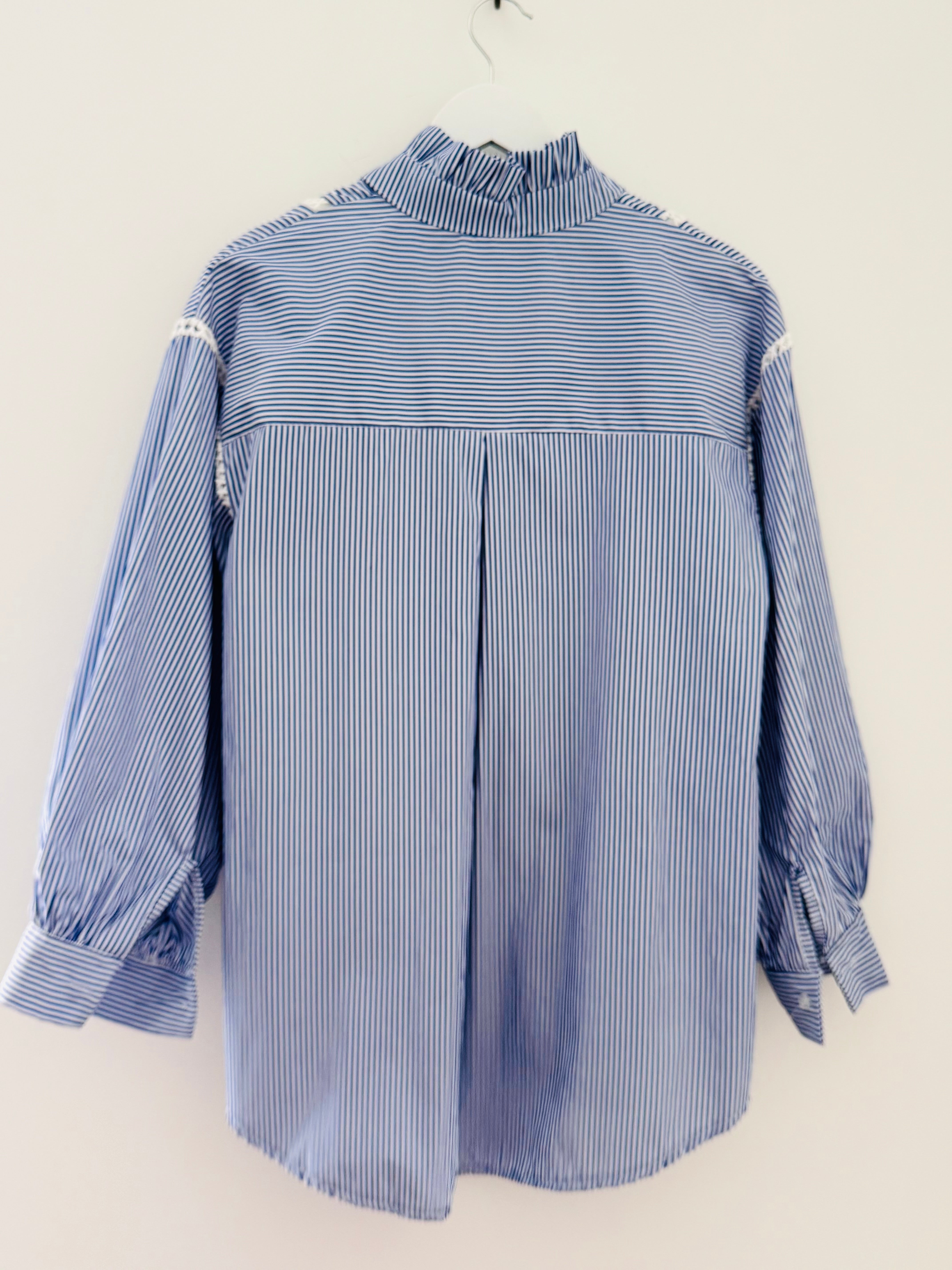 Crisp Blue & White Stripe Shirt