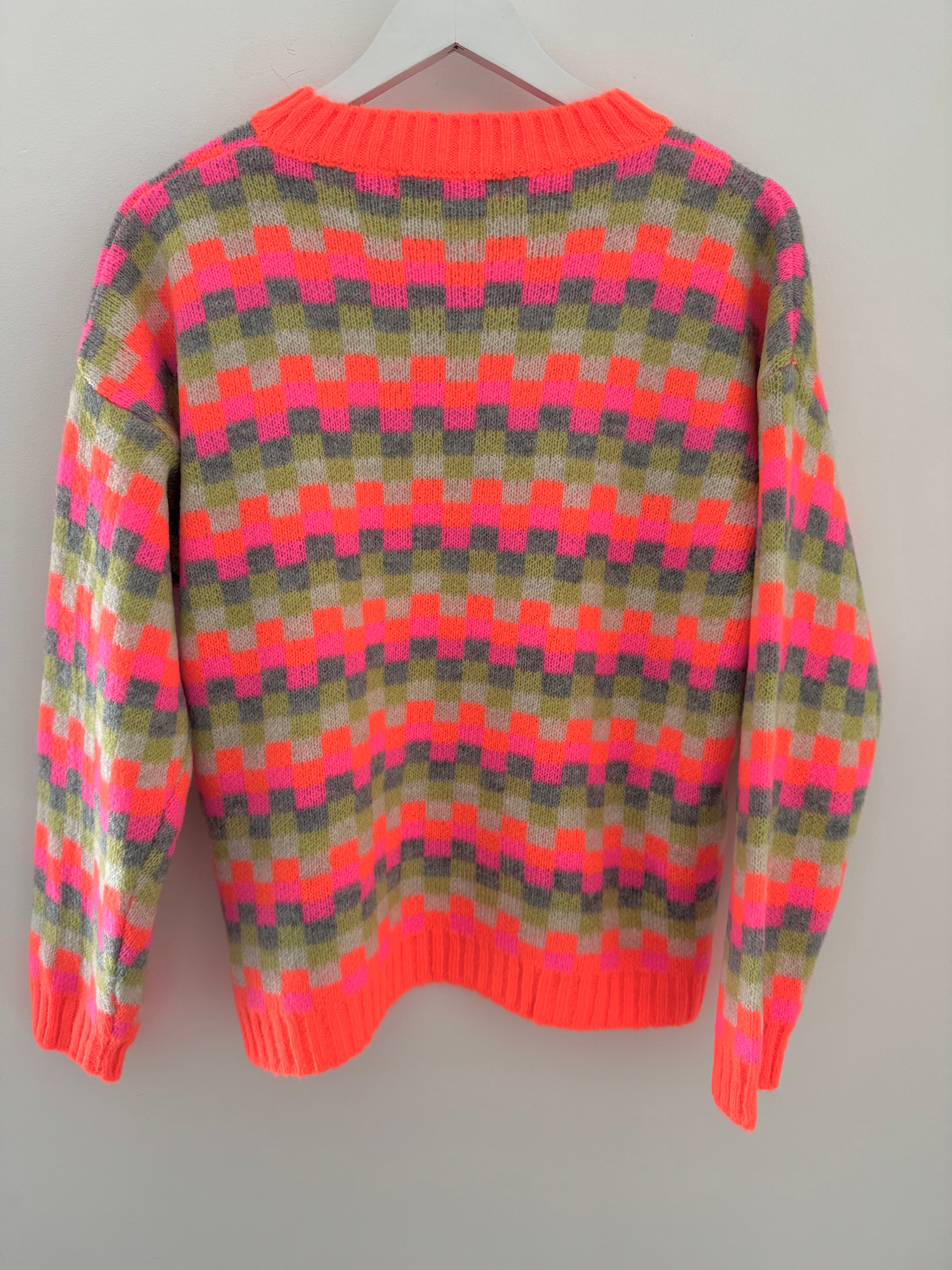 Luxe Checker Jumper in Brights