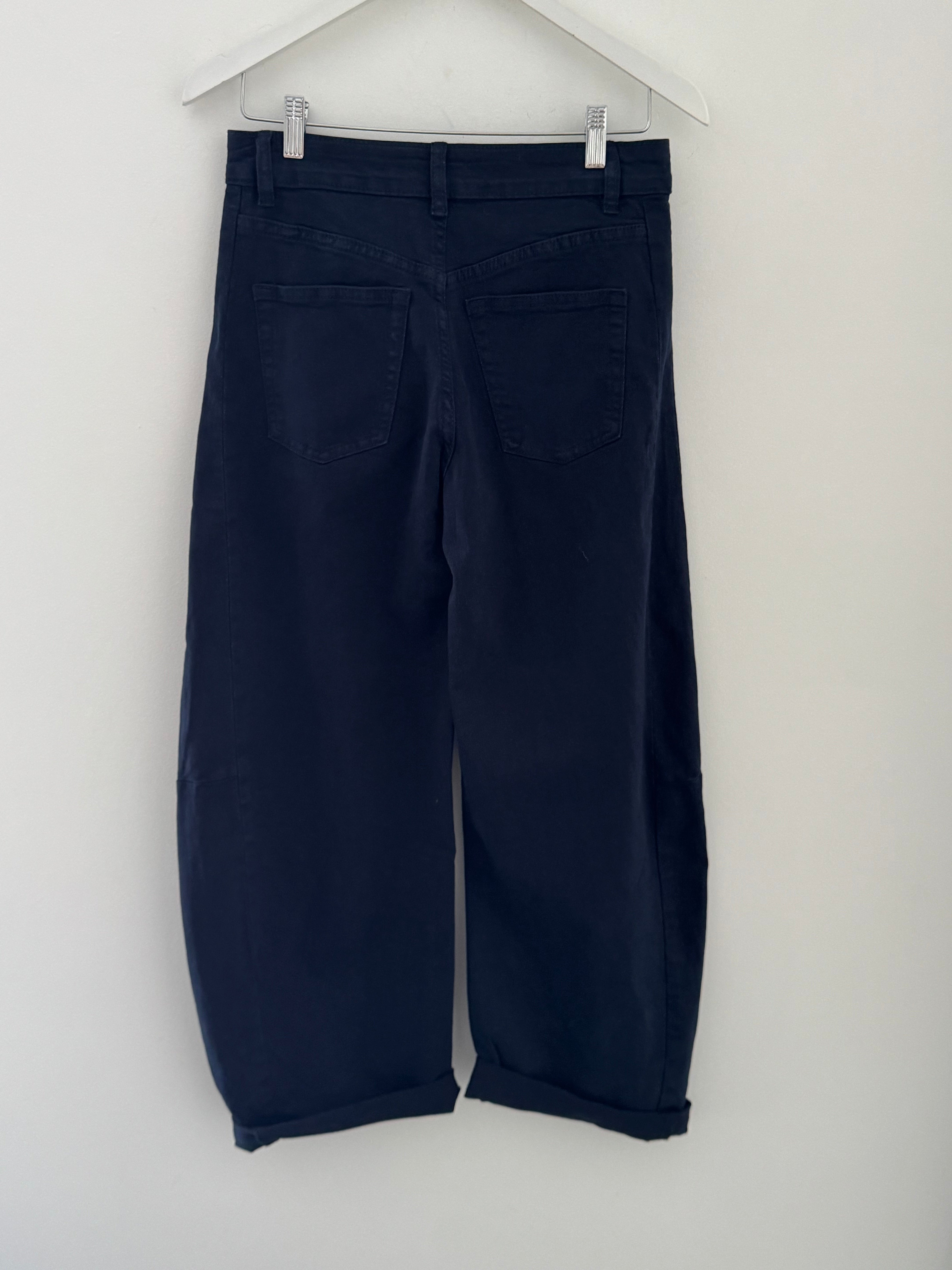 Barrel Leg Jeans in Ink