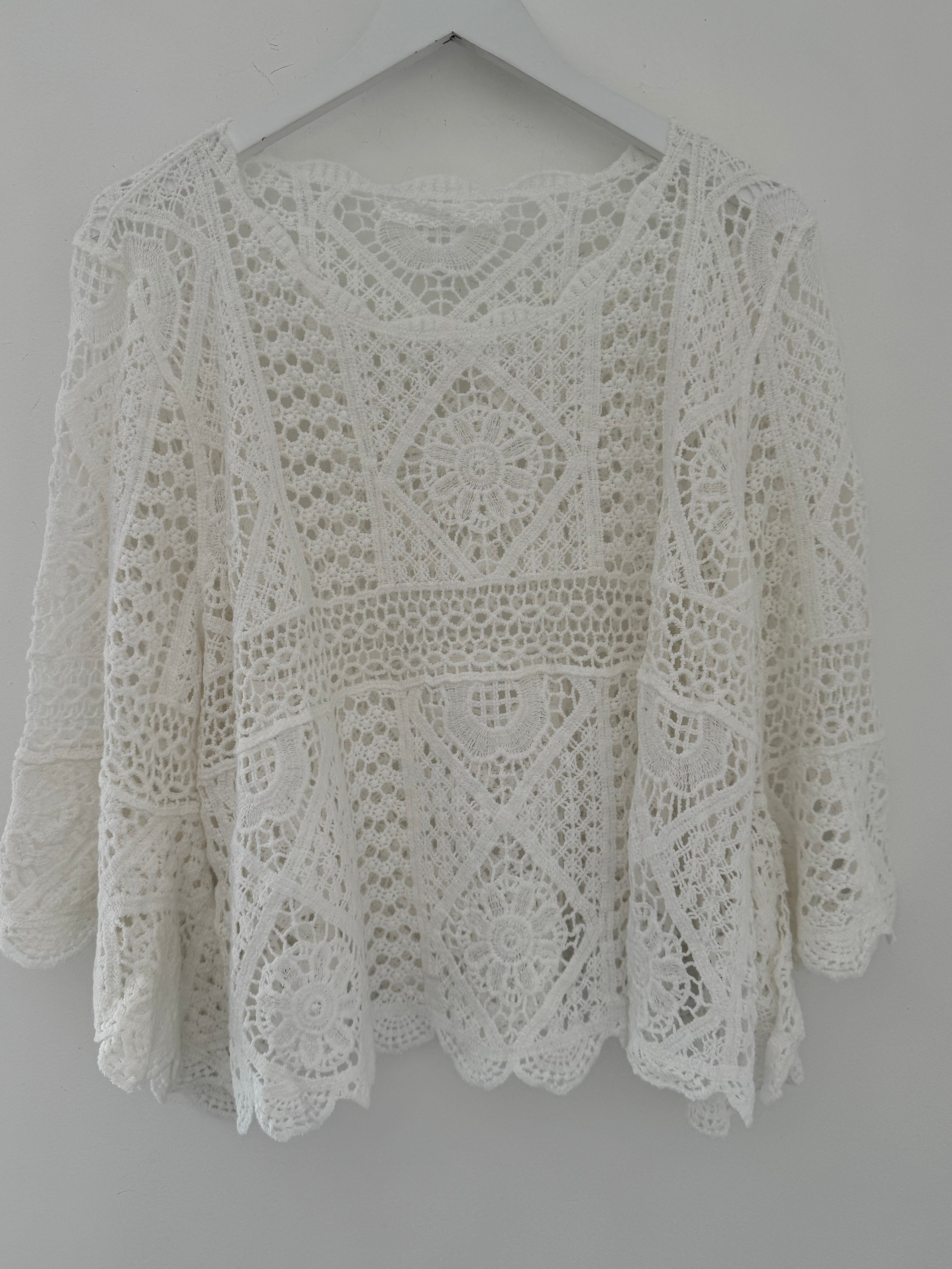 Crochet Knit in Ivory
