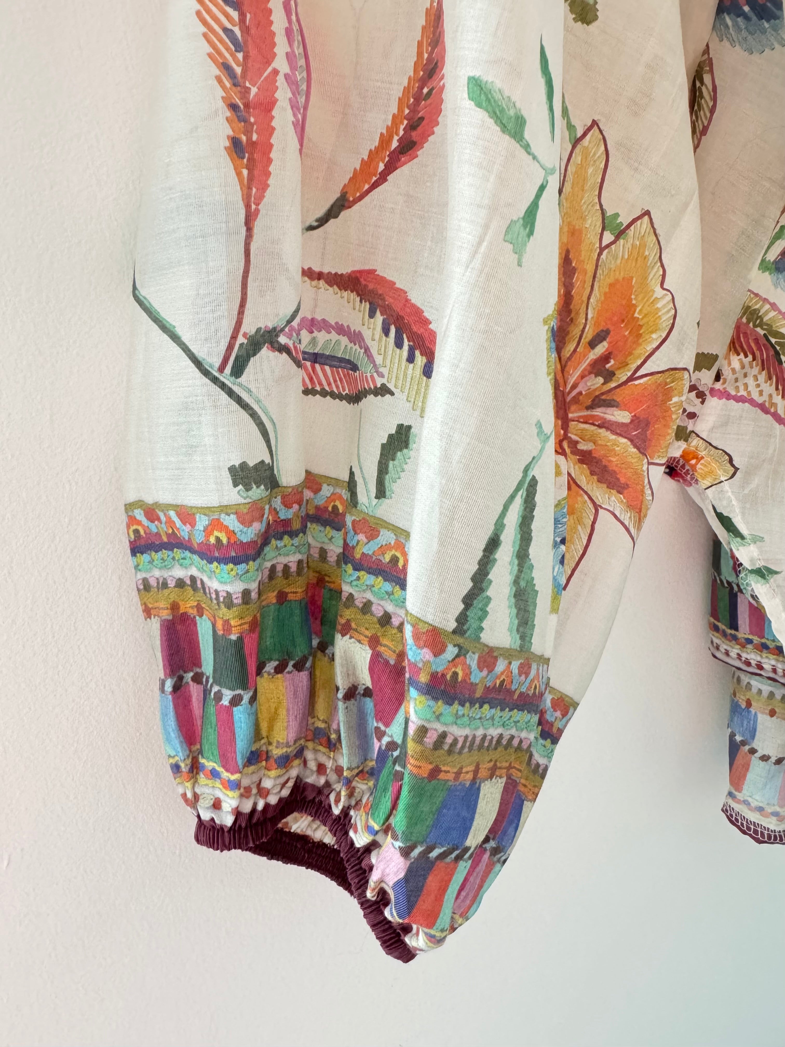 Designer Silky Boho Blouse