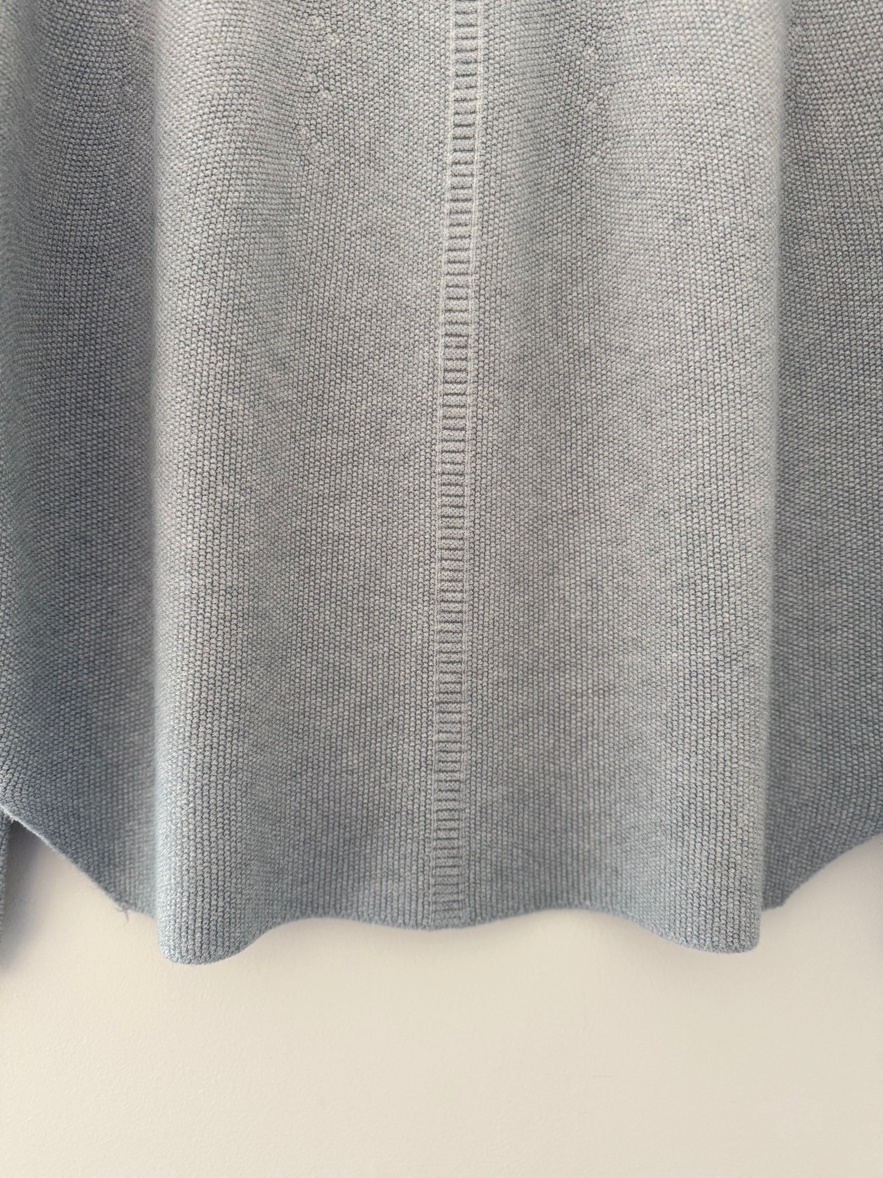 Moss Stitch Jumper with Ladder Back in Eggshell