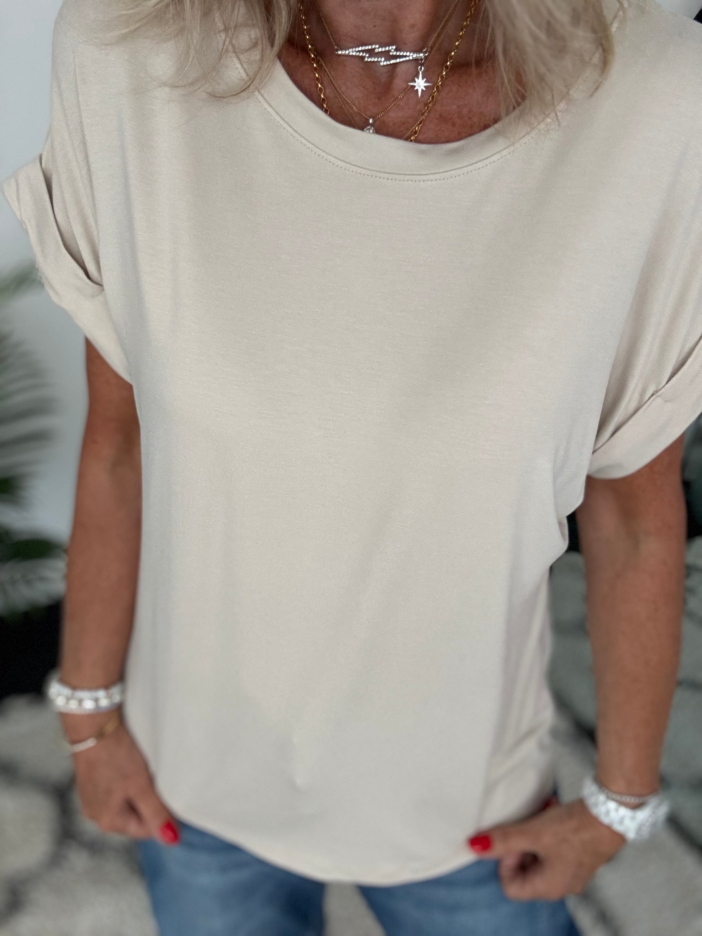 Soft Touch Tee in Stone