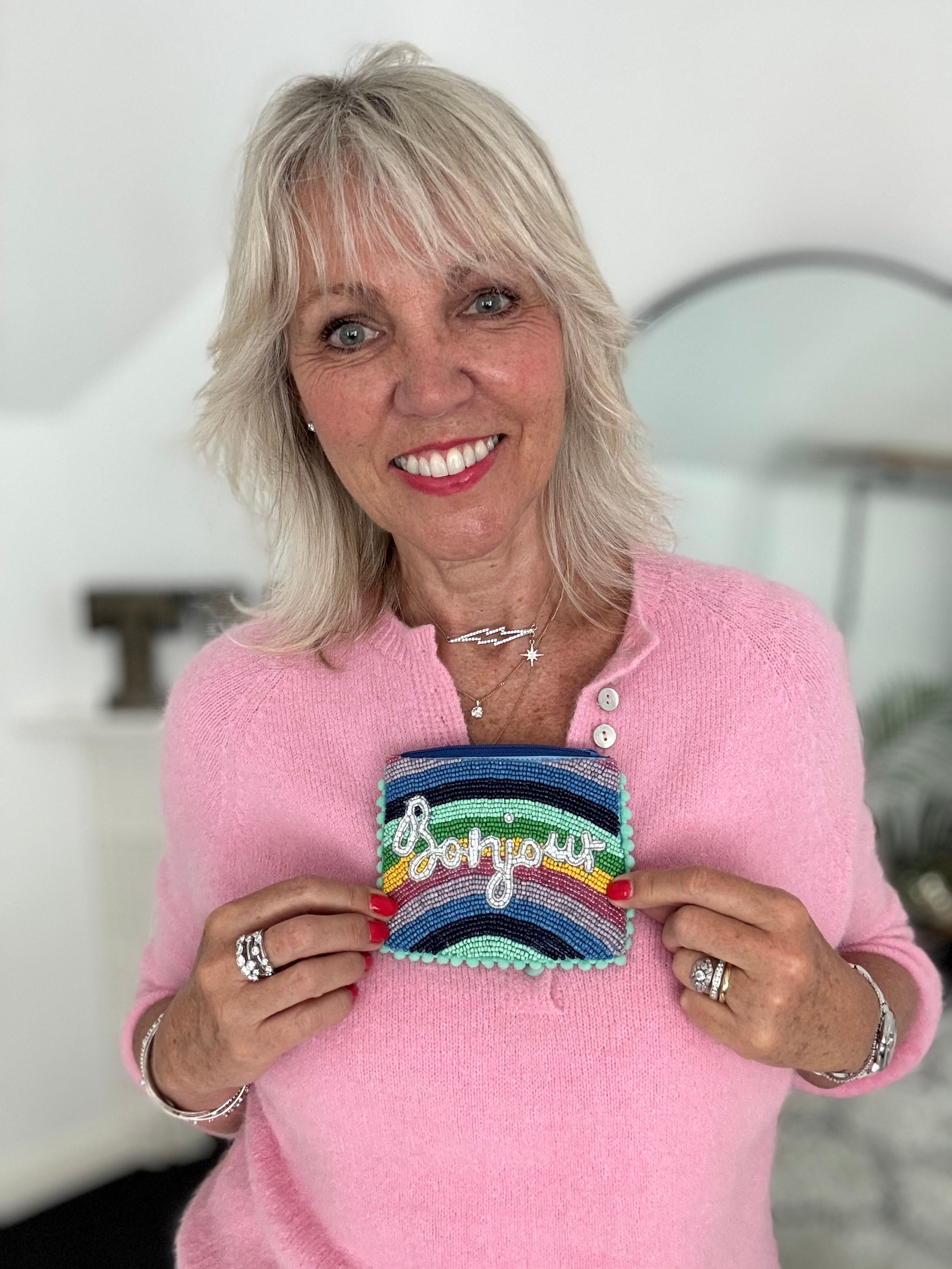 Bonjour Beaded Purse