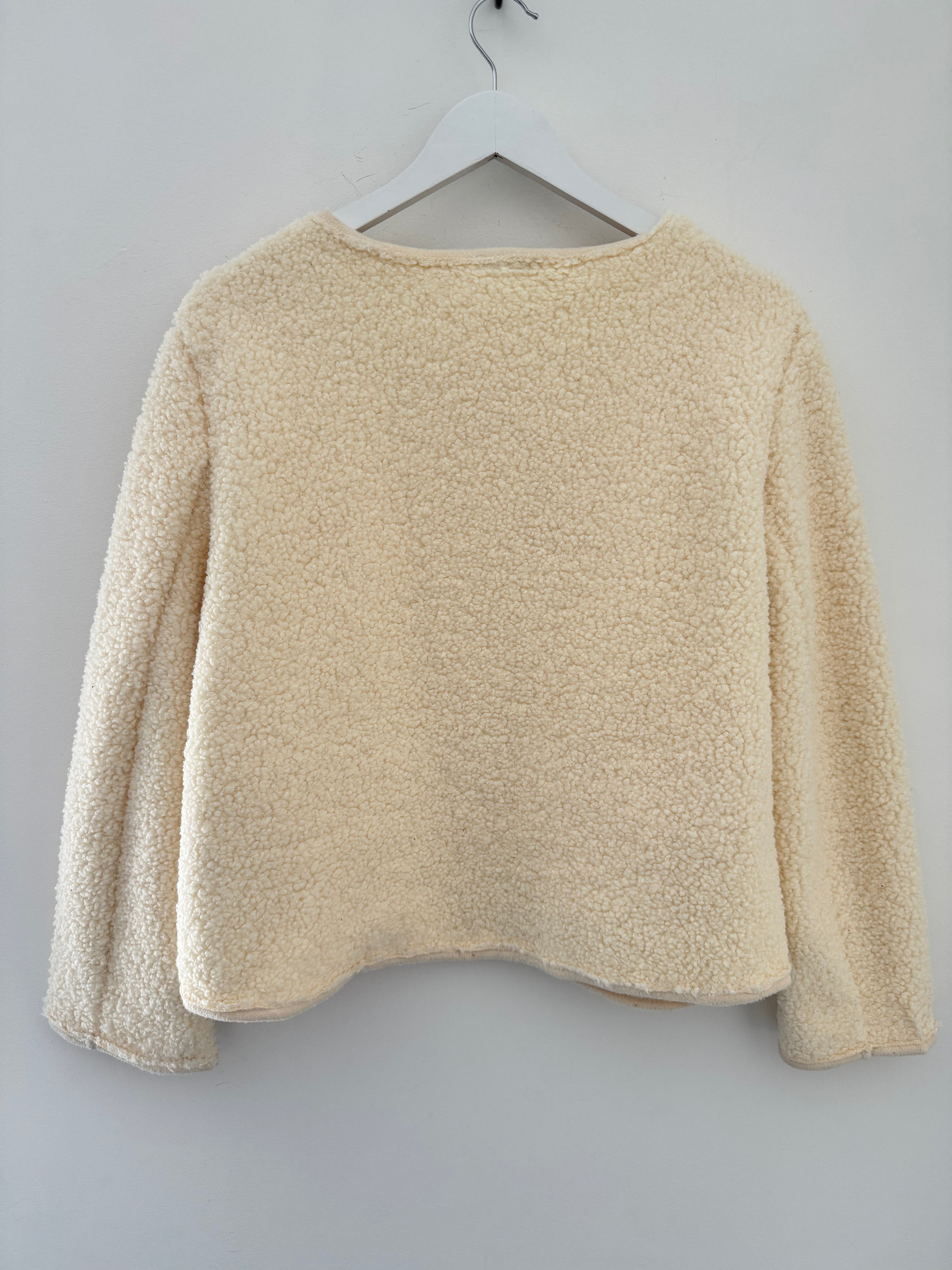 Soft Teddy Jacket in Vanilla