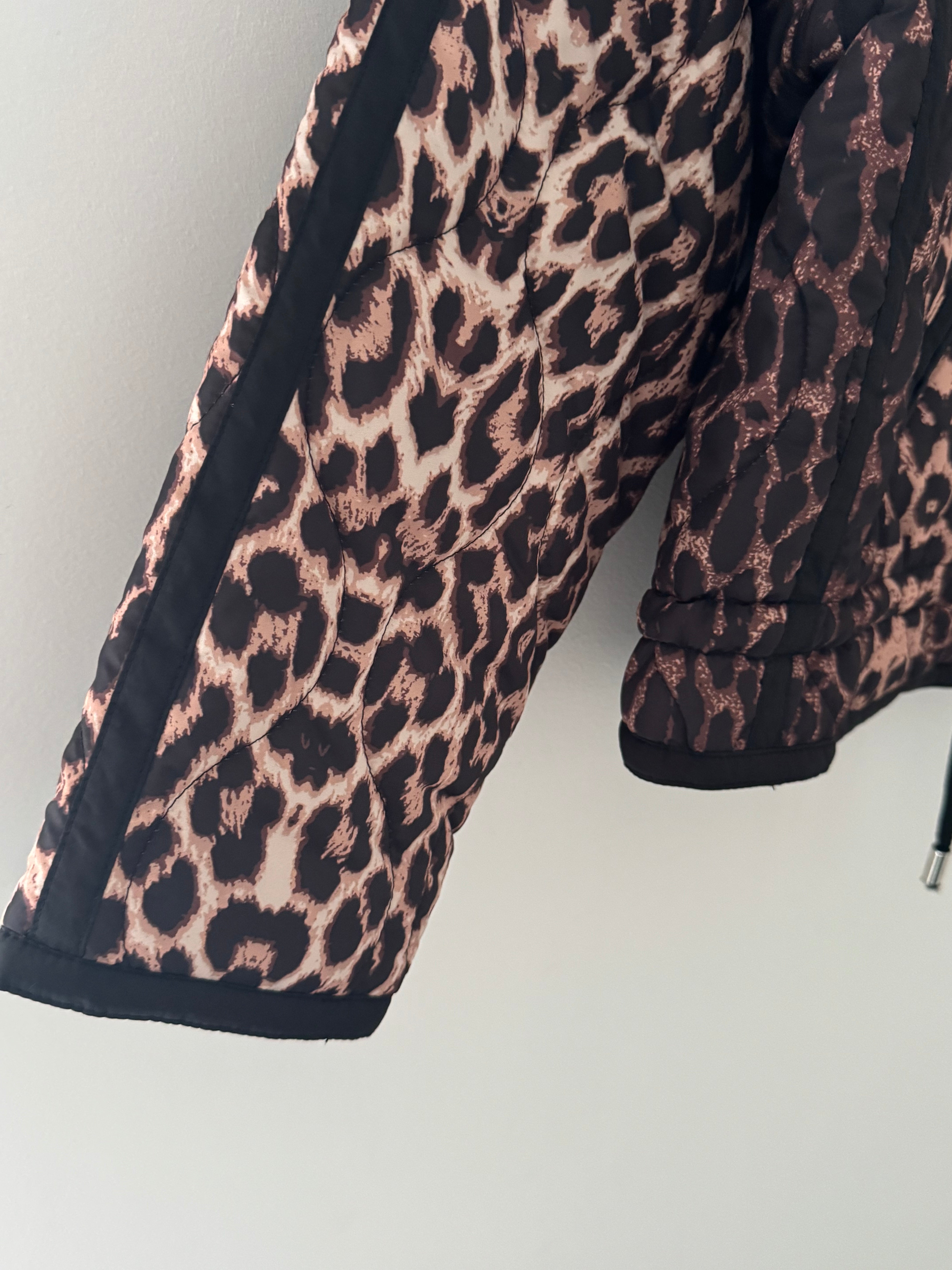 Luxe Quilted Jacket in Leopard