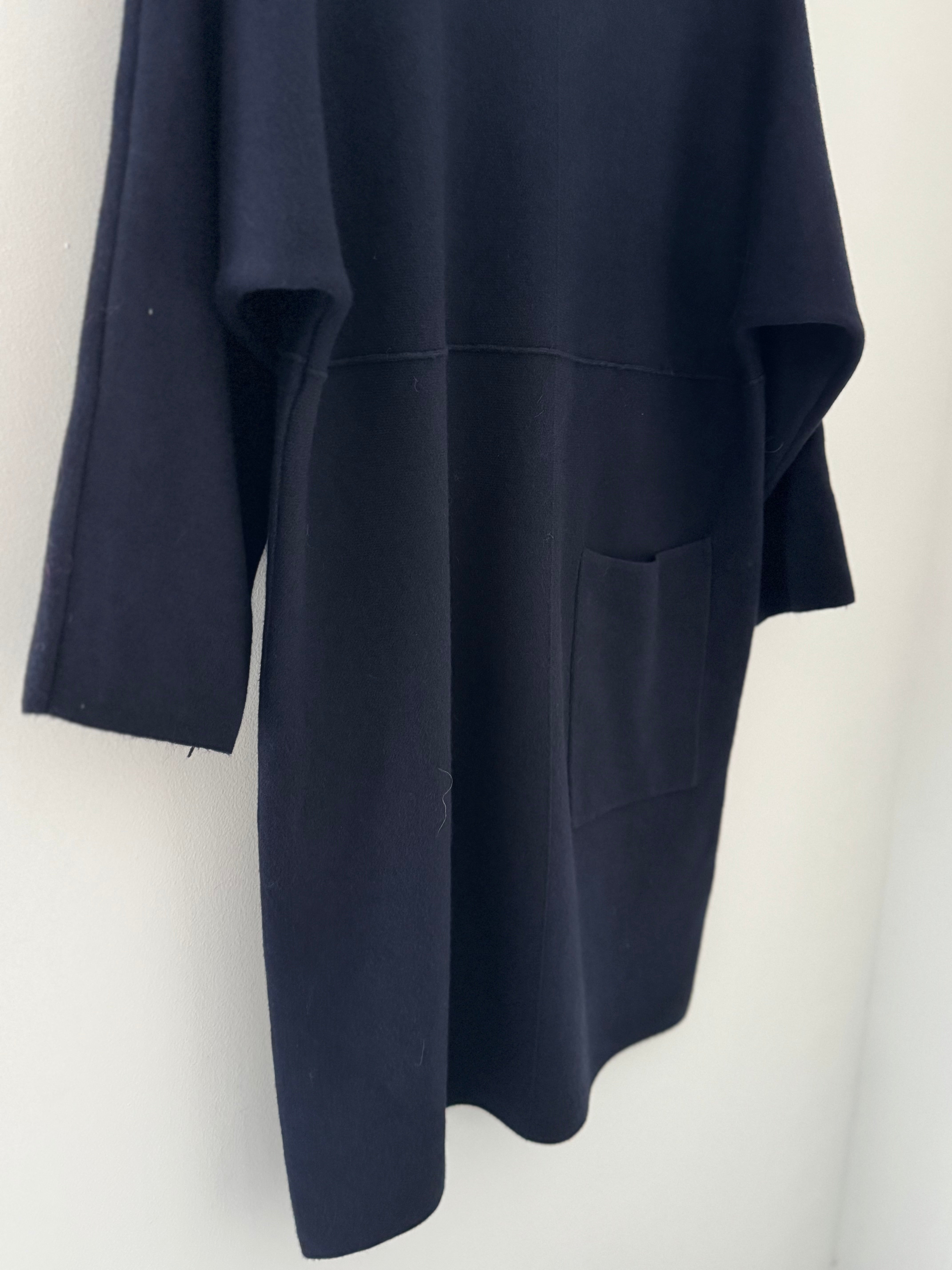 Luxe Knitted Pocket Dress in Ink
