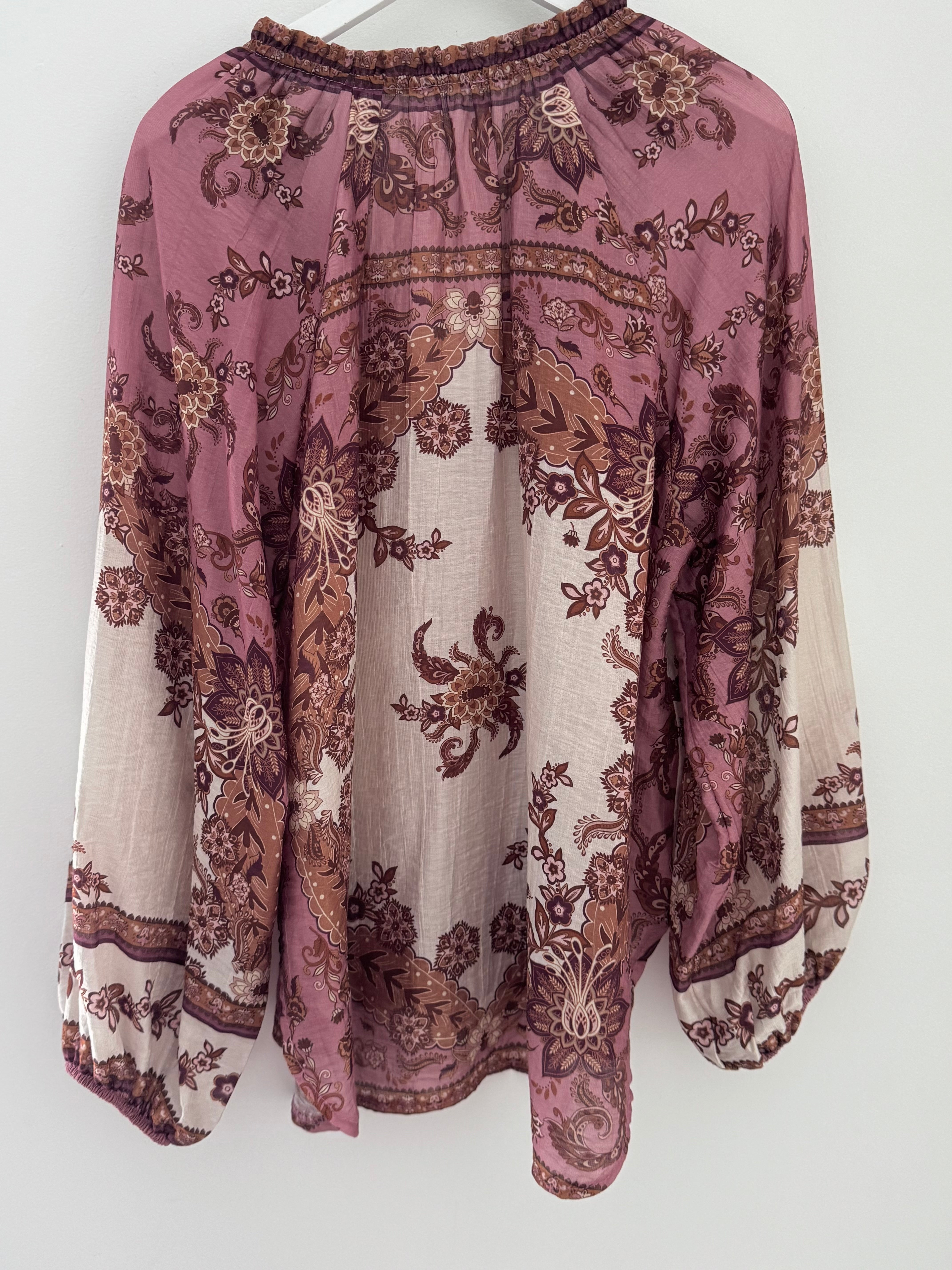Designer Silky Paisley Blouse