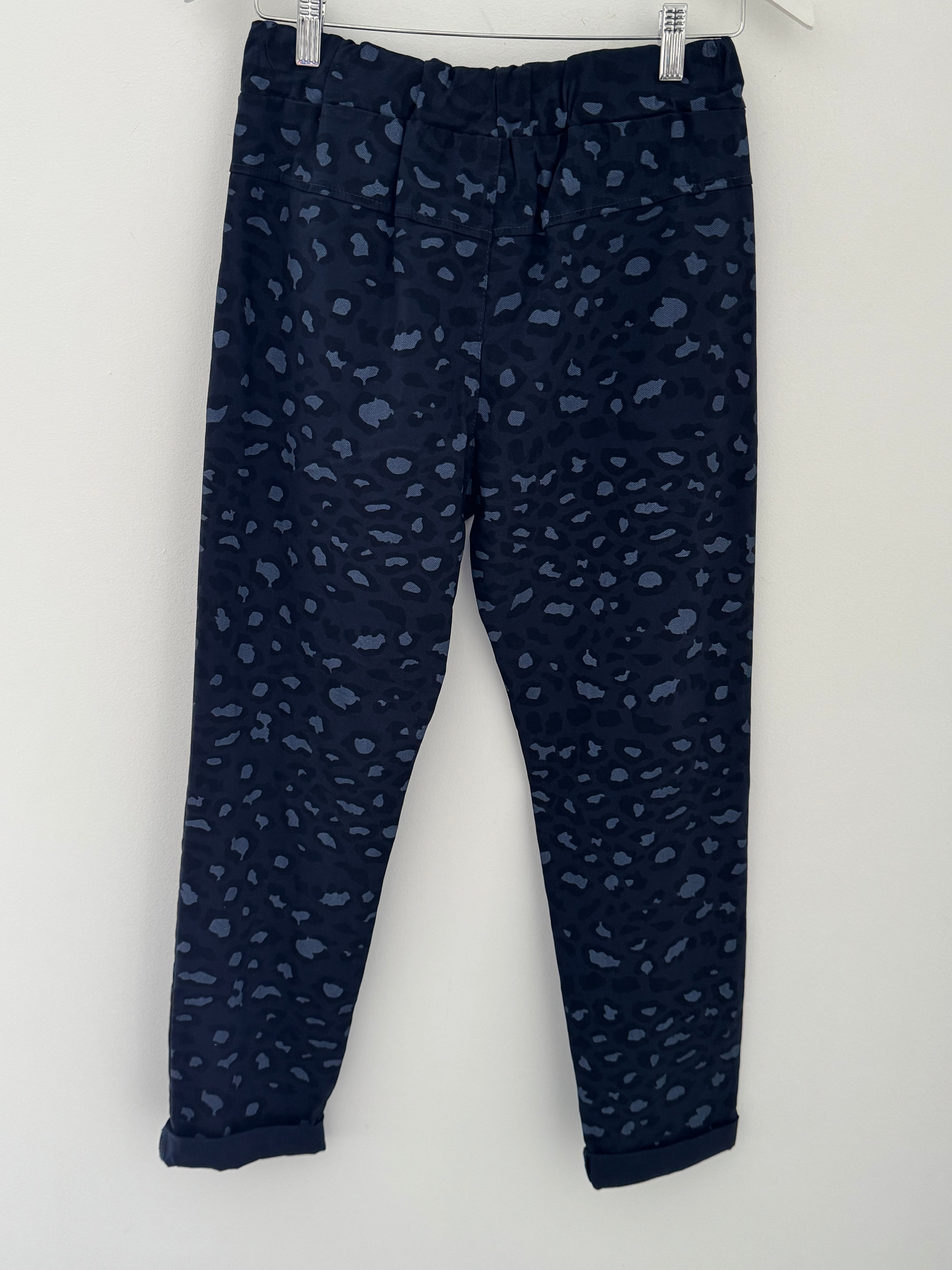 Super Stretch Joggers in Ink Leopard