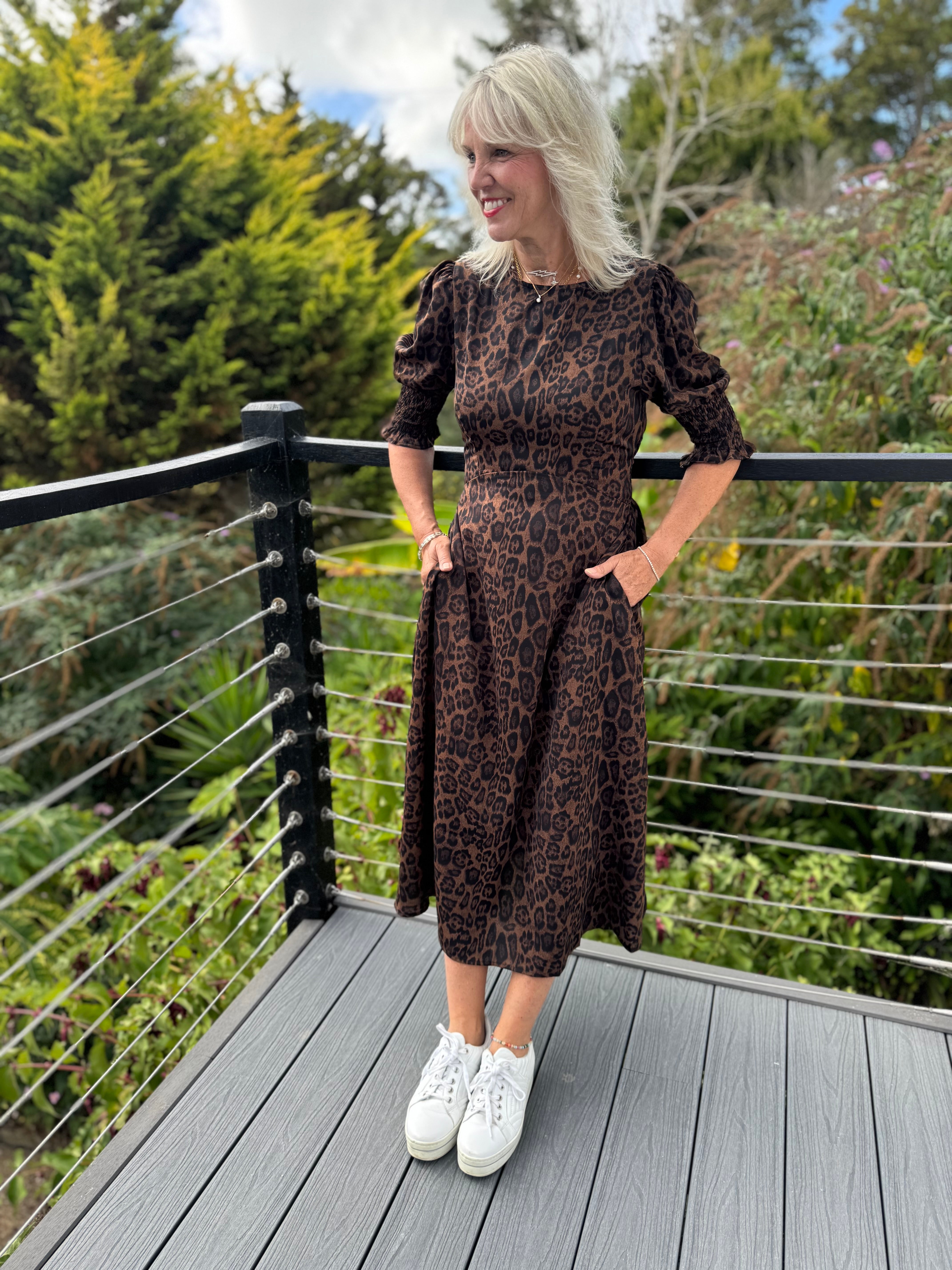 Leopard Print Tea Dress