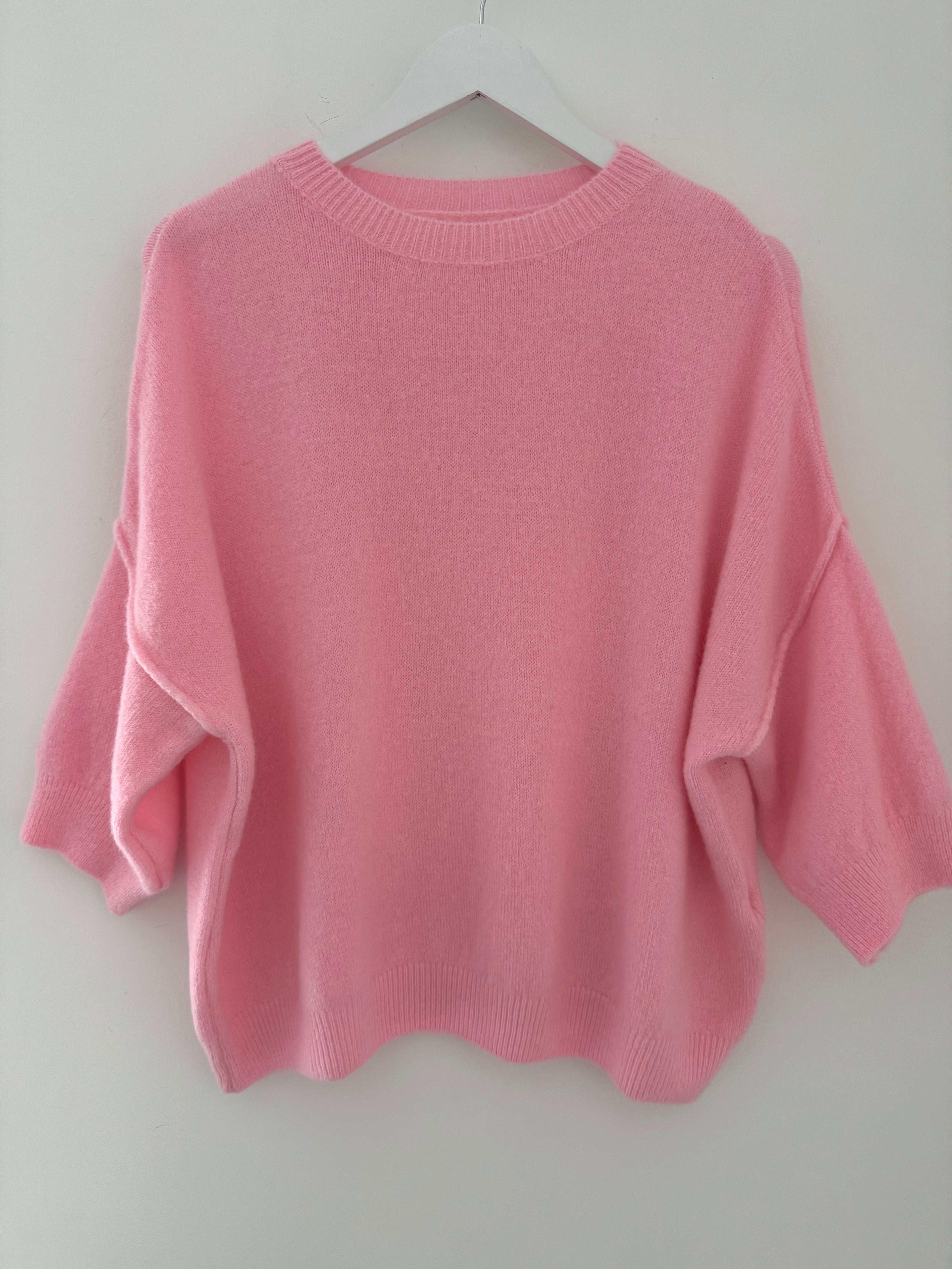 Alpaca Jumper in Bubblegum Pink