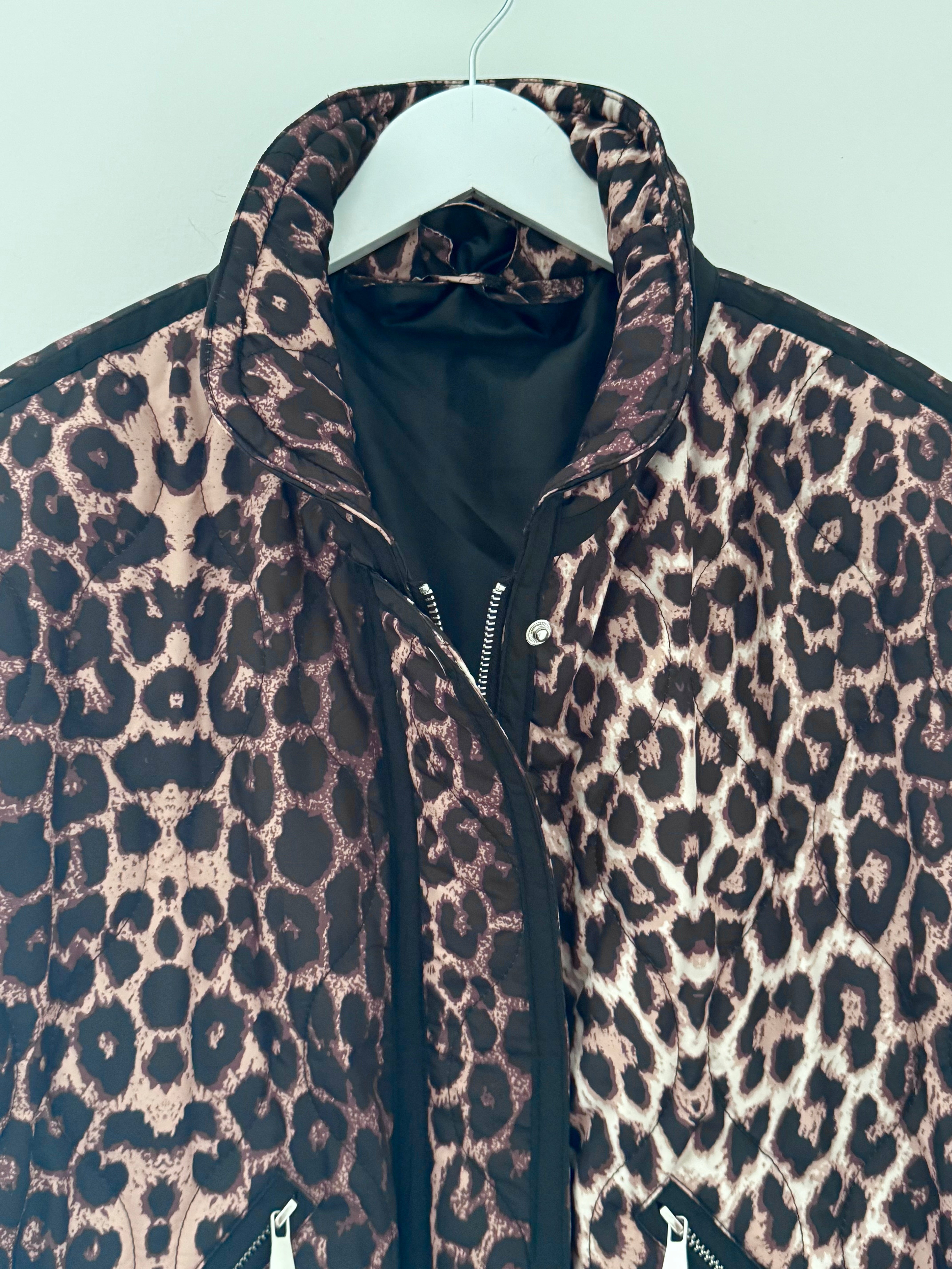 Luxe Quilted Jacket in Leopard