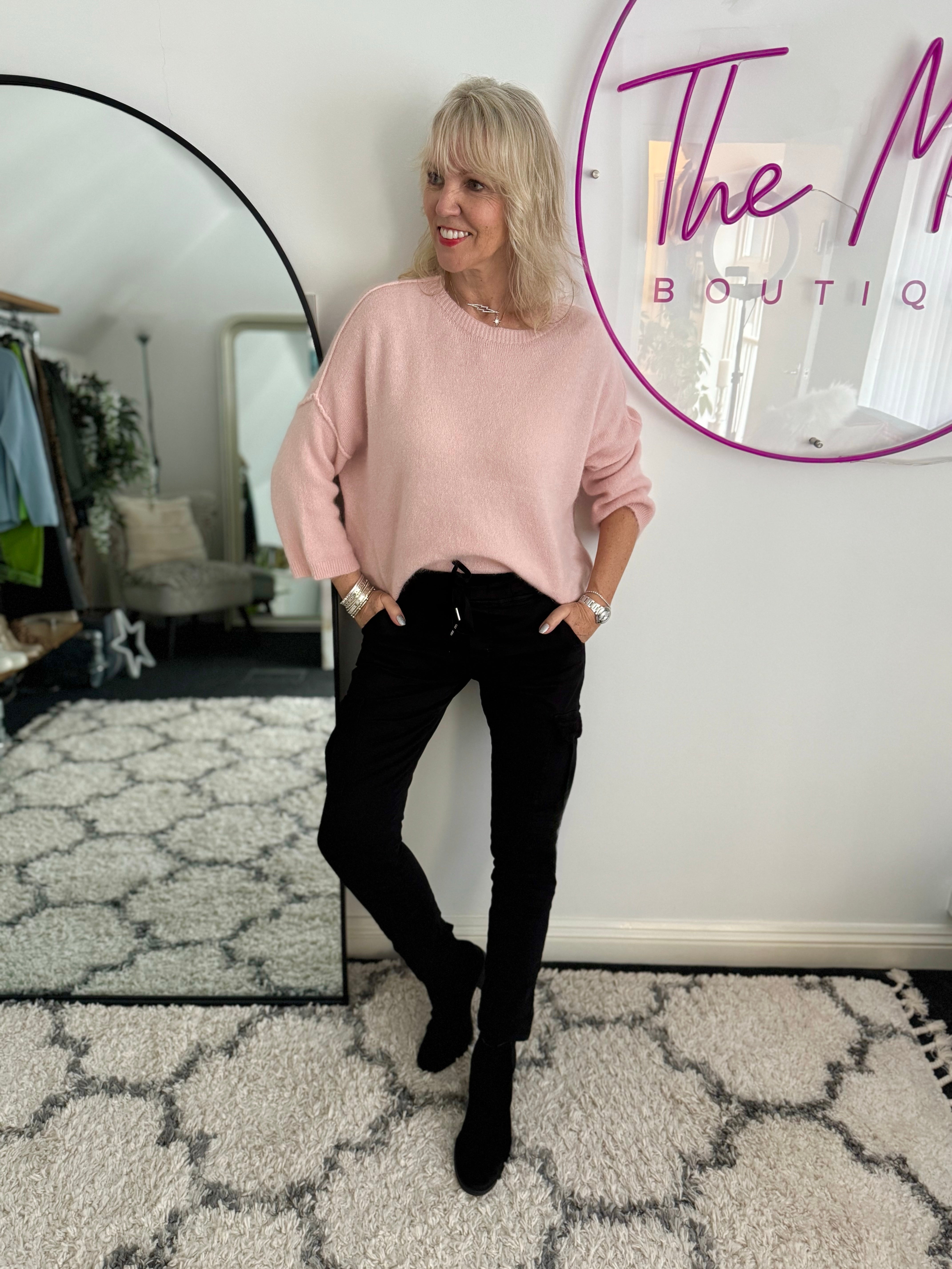 Alpaca Jumper in Soft Pink