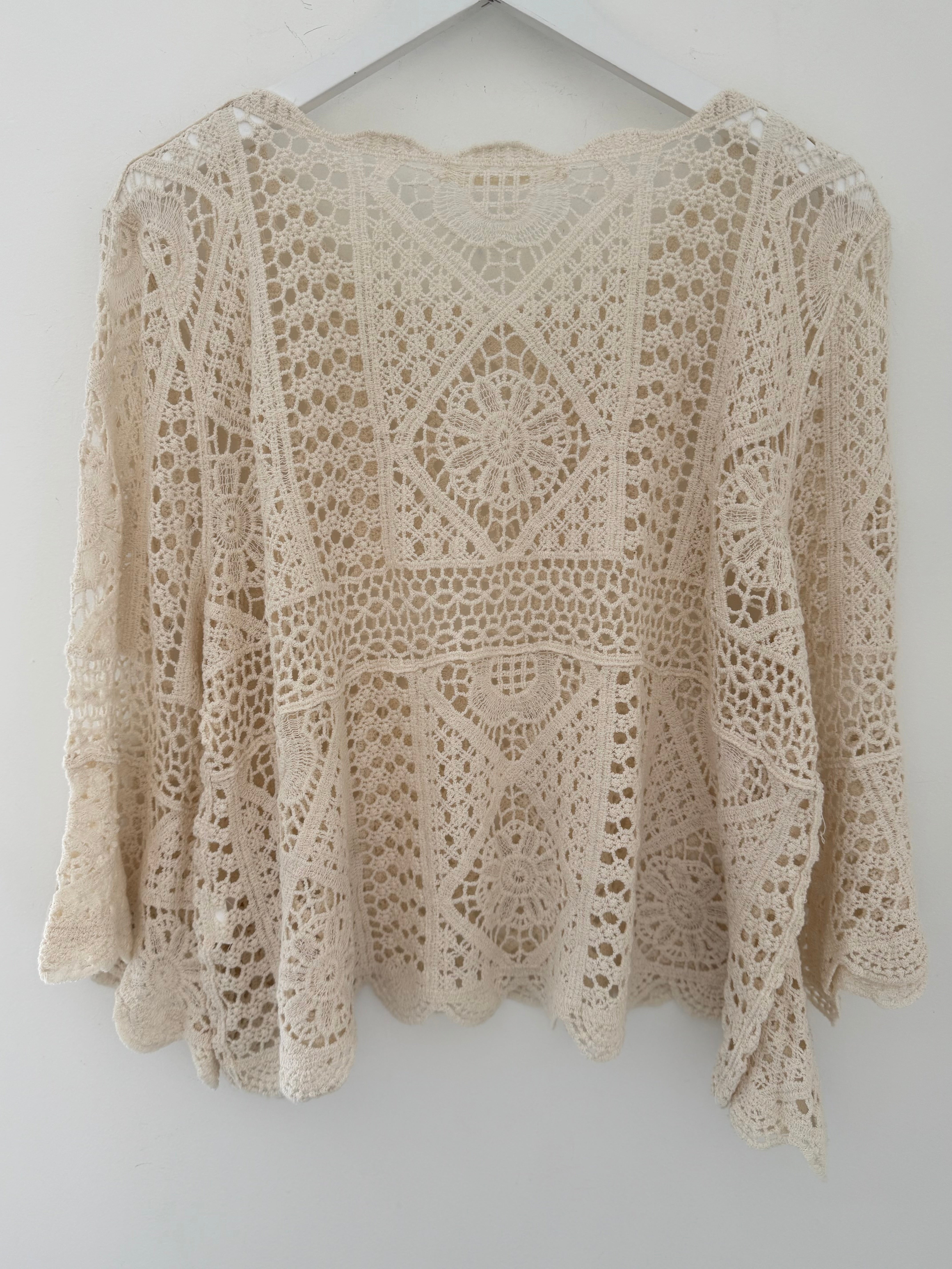Crochet Knit in Ecru