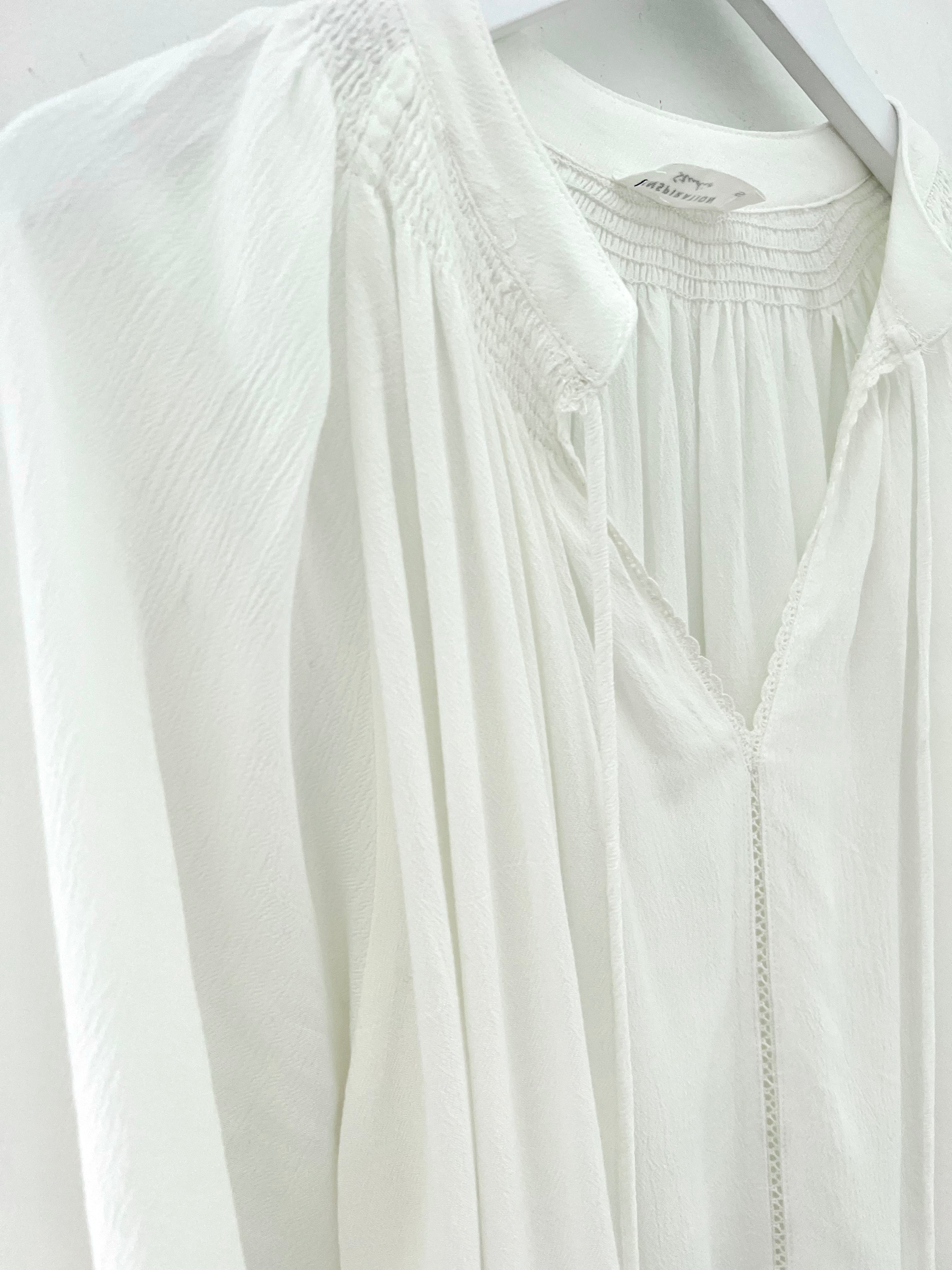 Crepe Blouse in Ivory