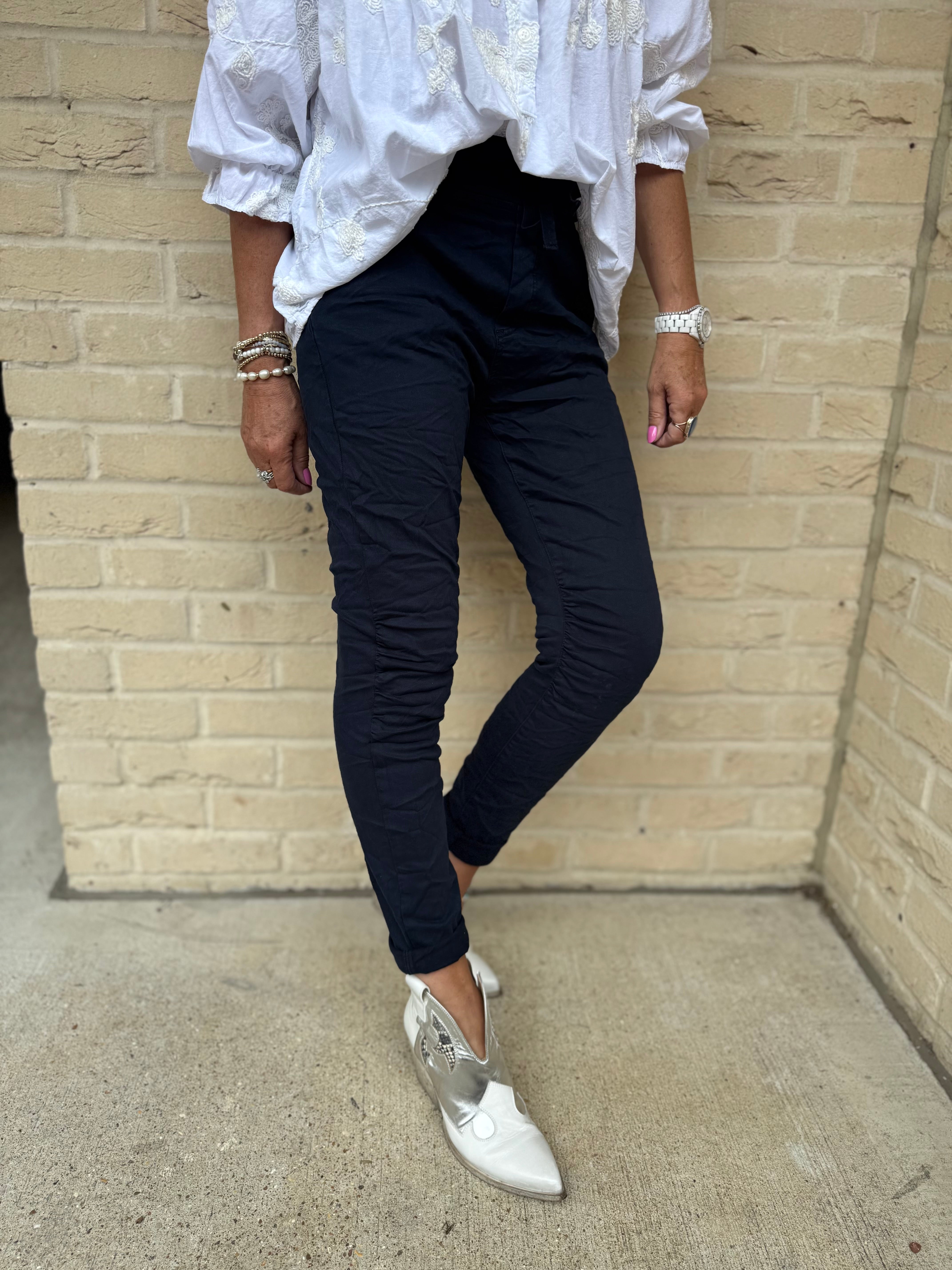 Jean Joggers in Ink