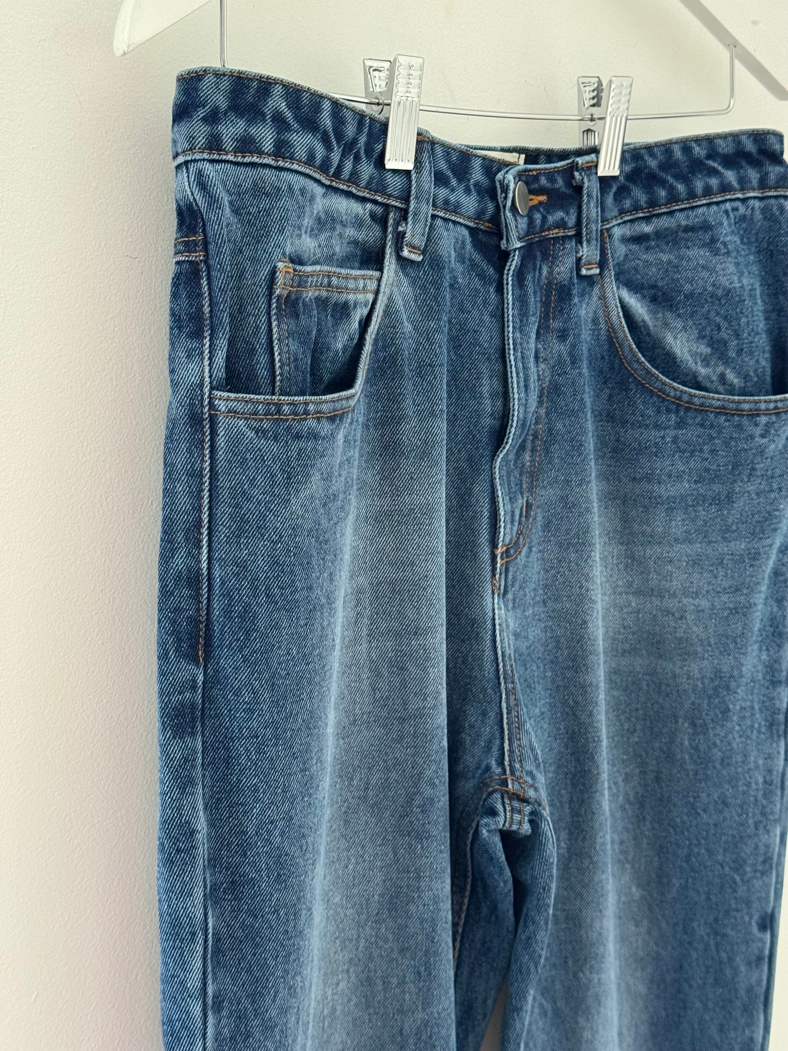 Slim Boyfriend Jeans in Mid Denim