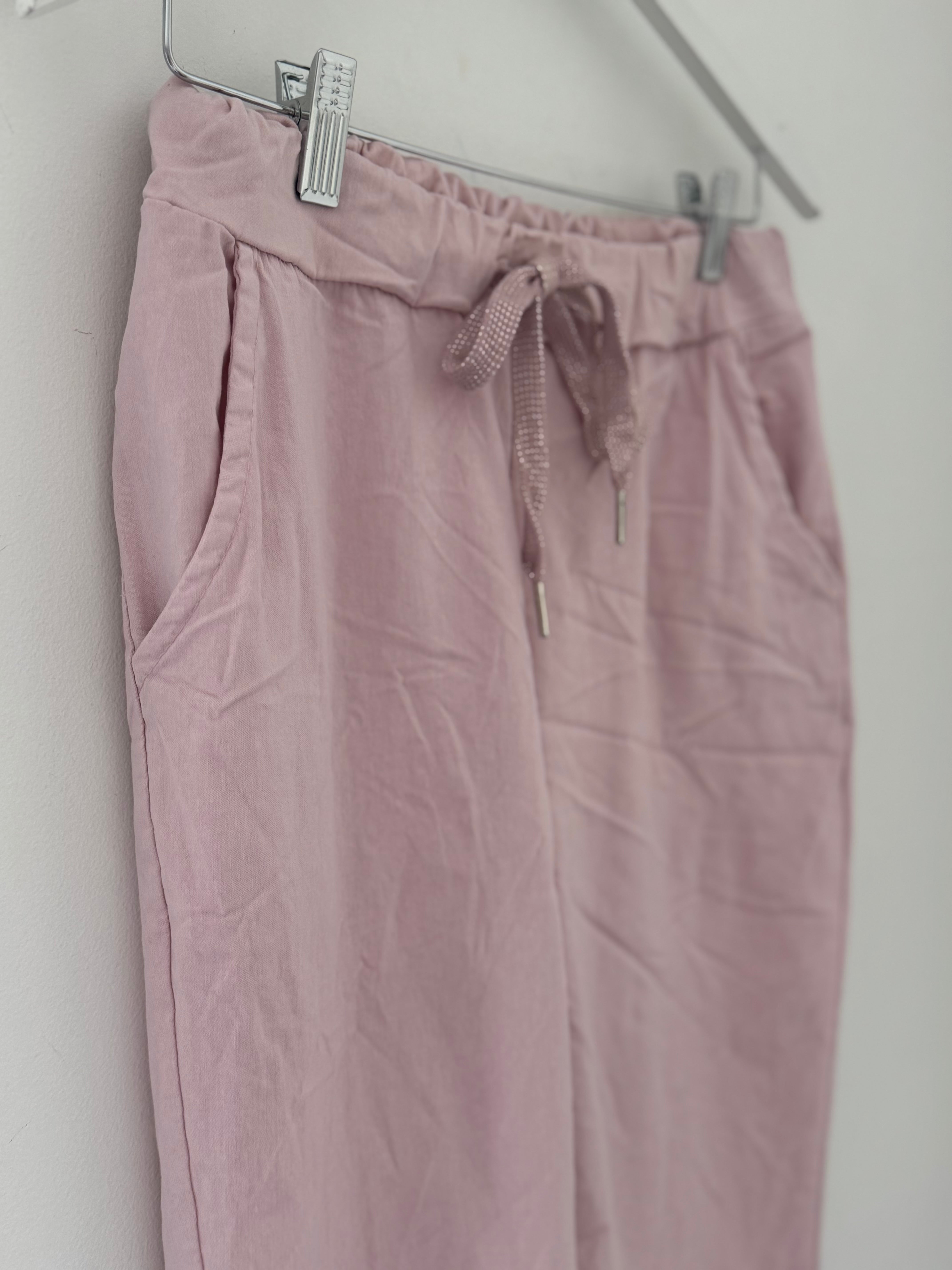 Super Stretch Joggers in Soft Pink