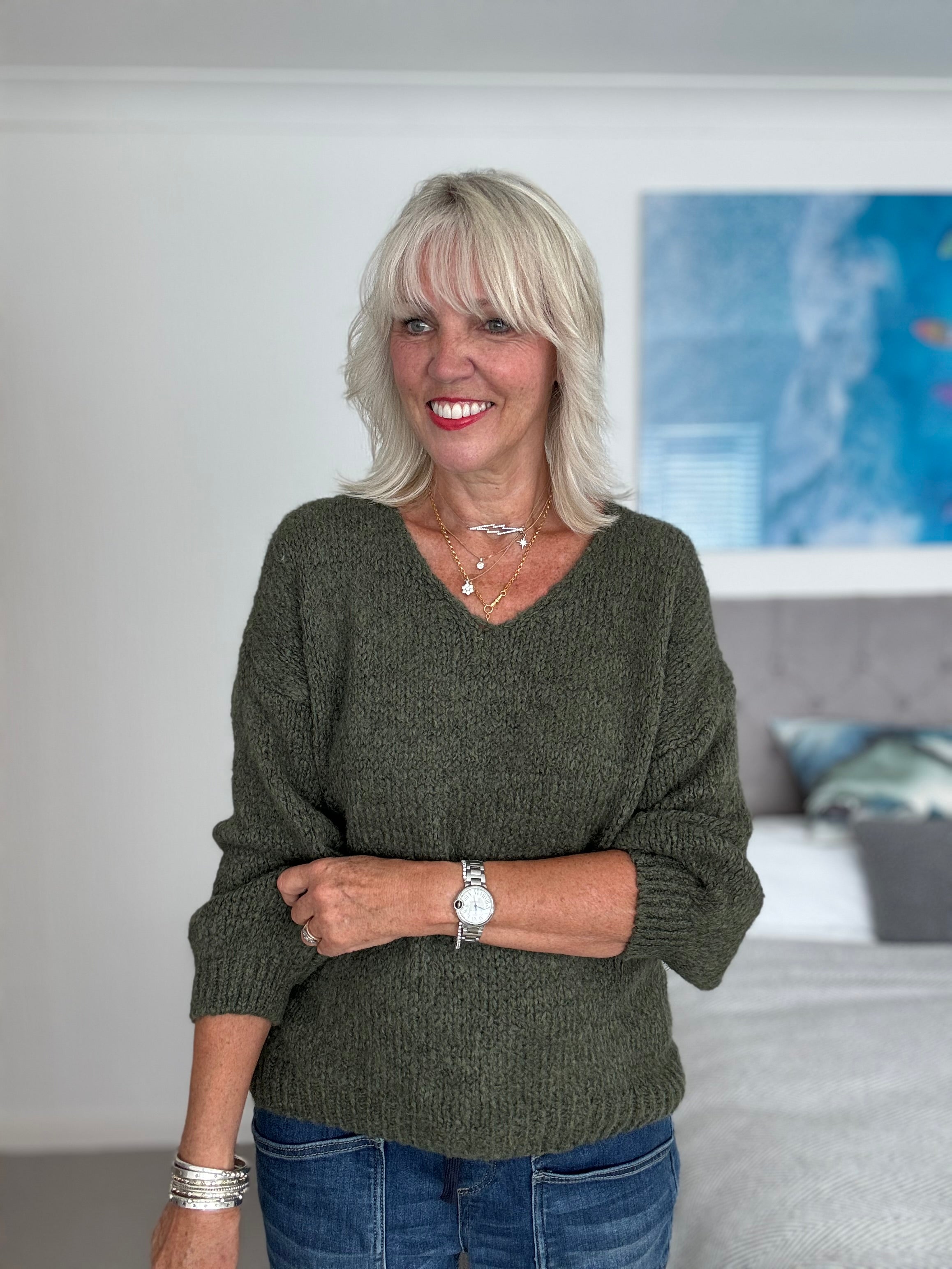 Limoncello Jumper in Khaki