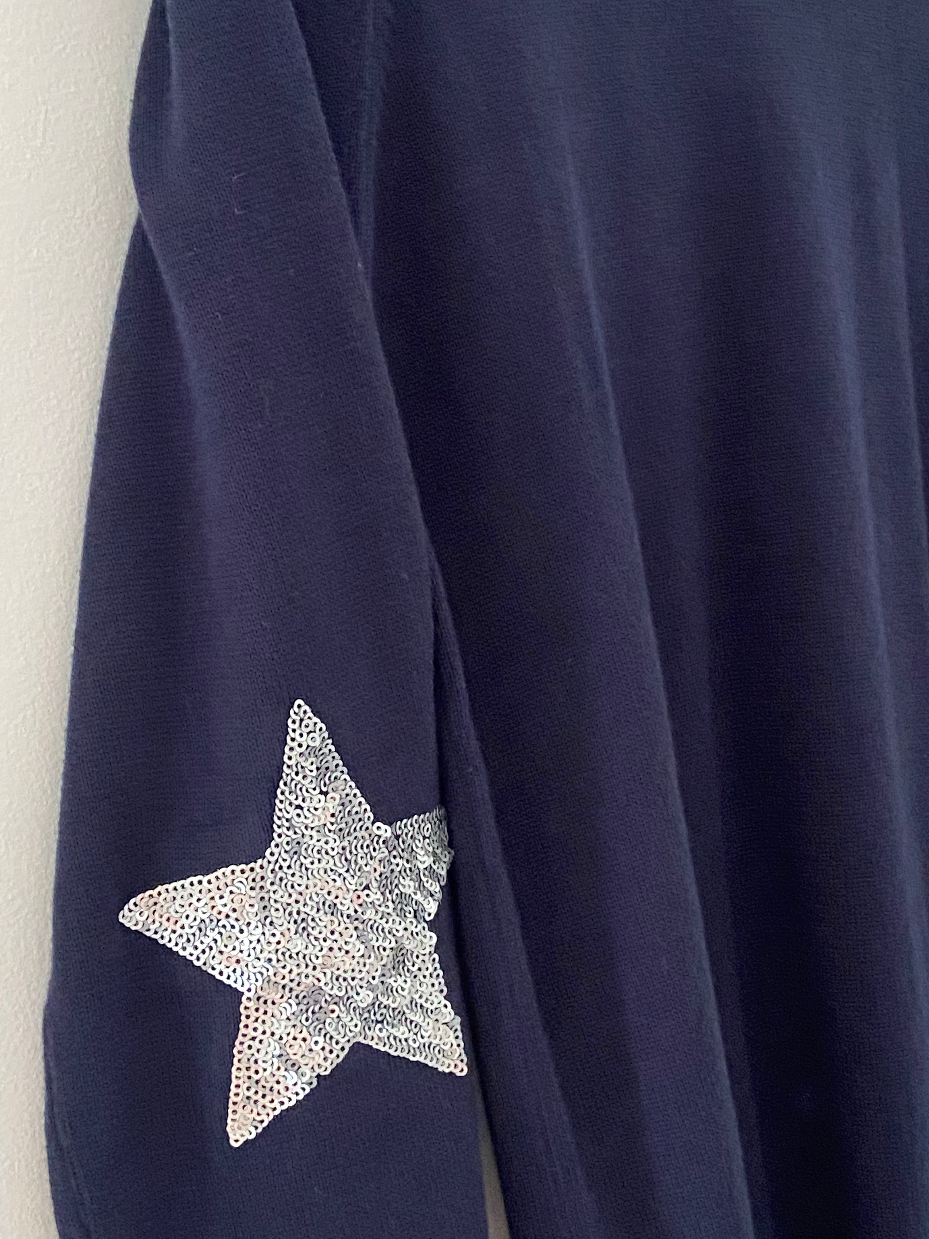 Jumper with Elbow Stars in Ink