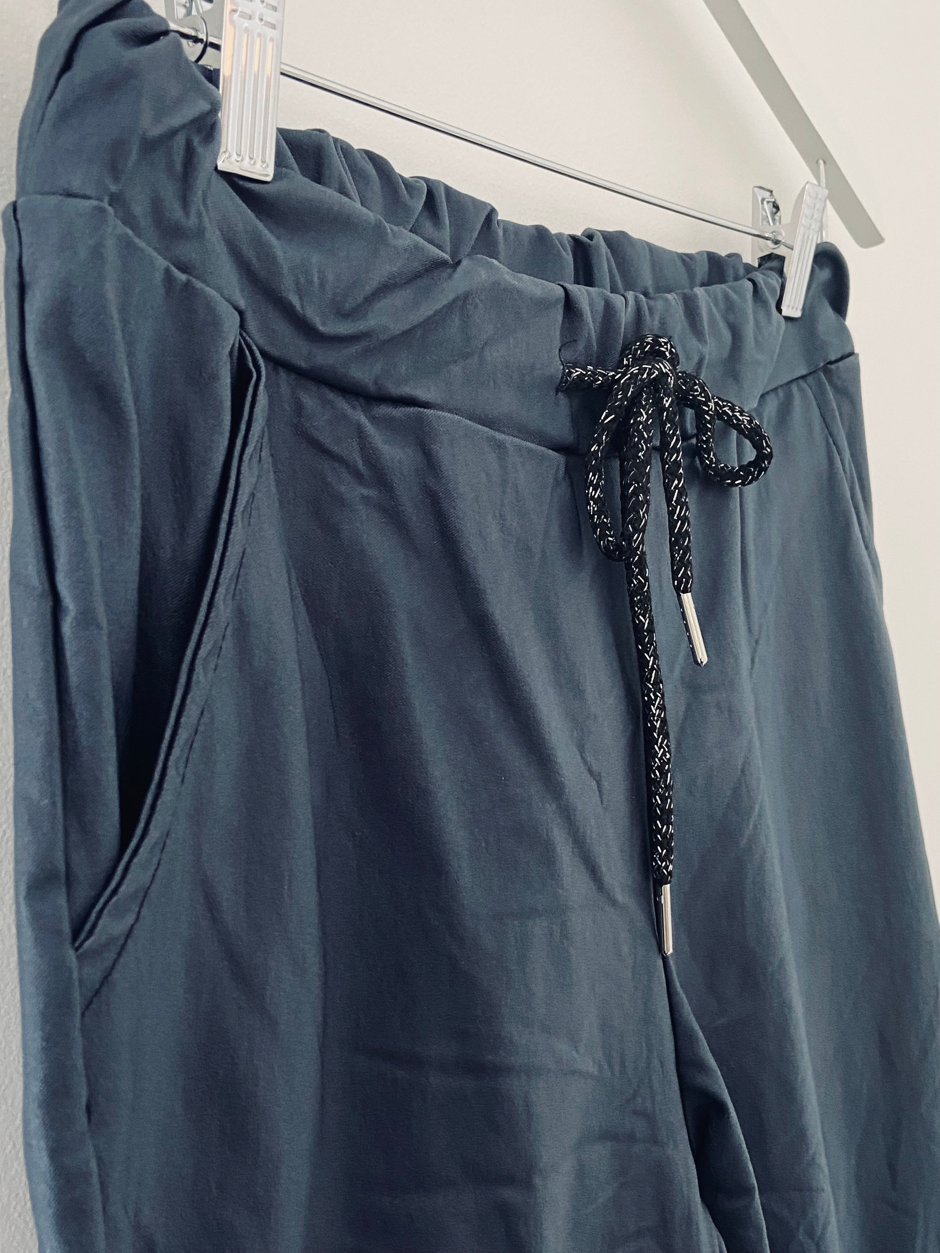 Super Stretch Joggers in Waxed Ink