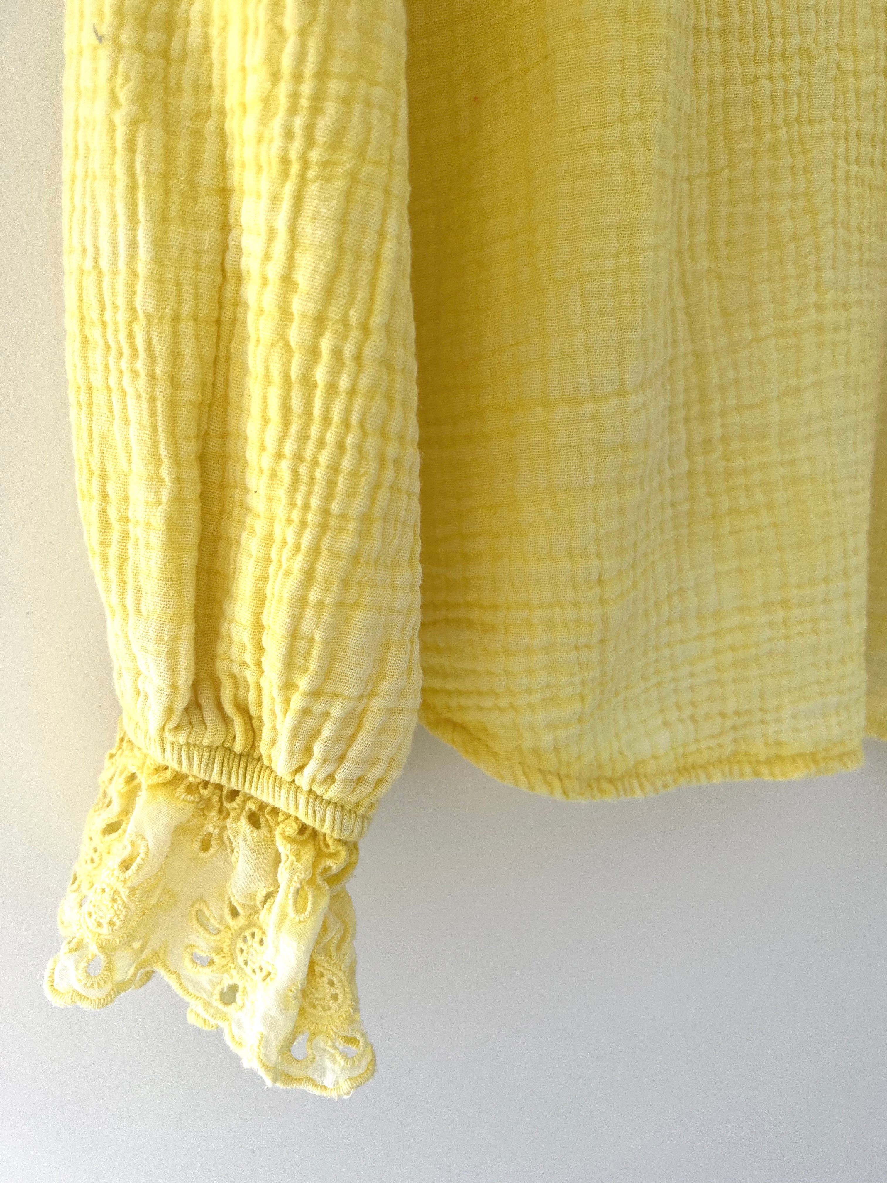 Cheesecloth Shirt in Yellow