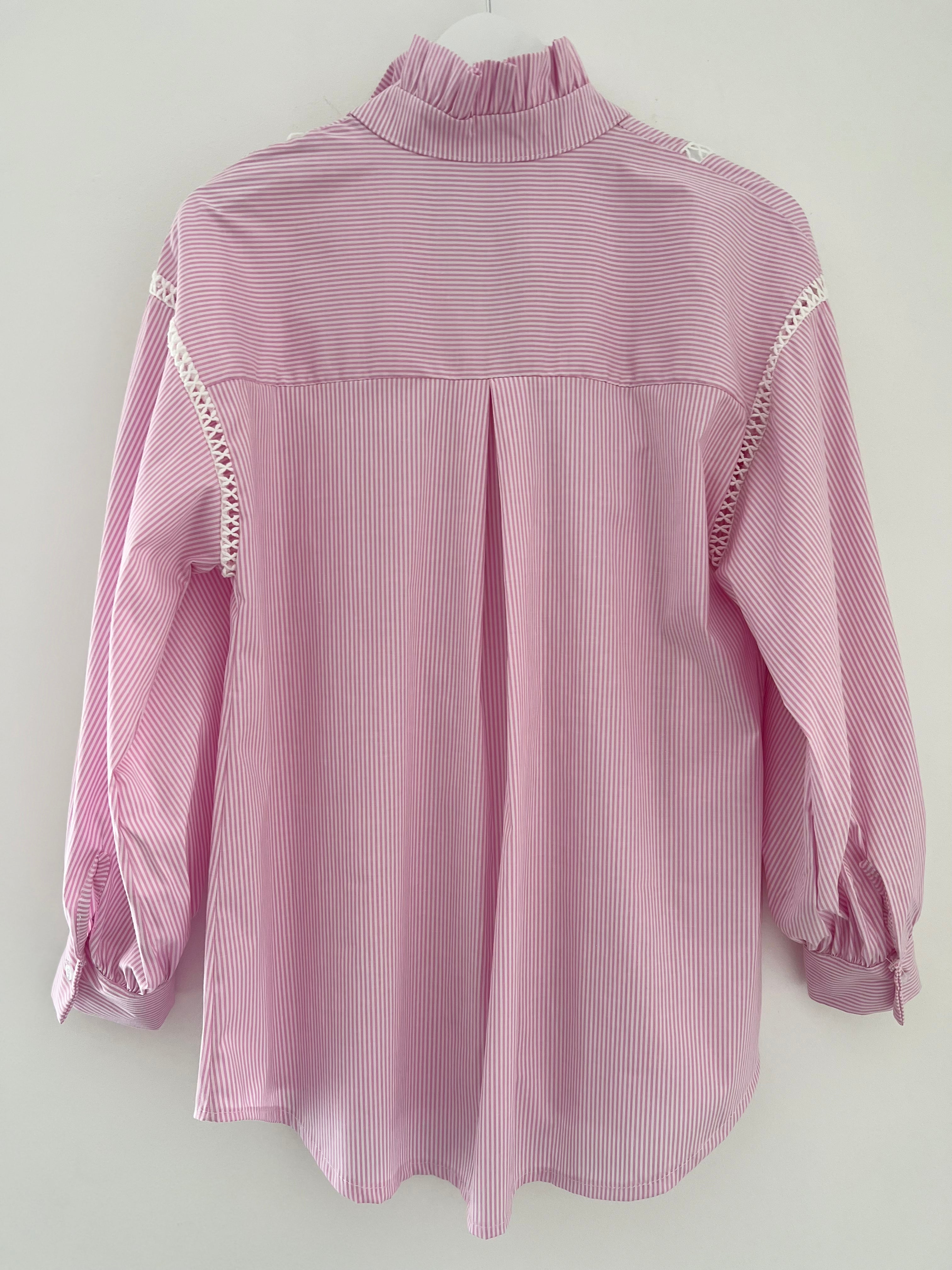 Crisp Pink & White Stripe Shirt