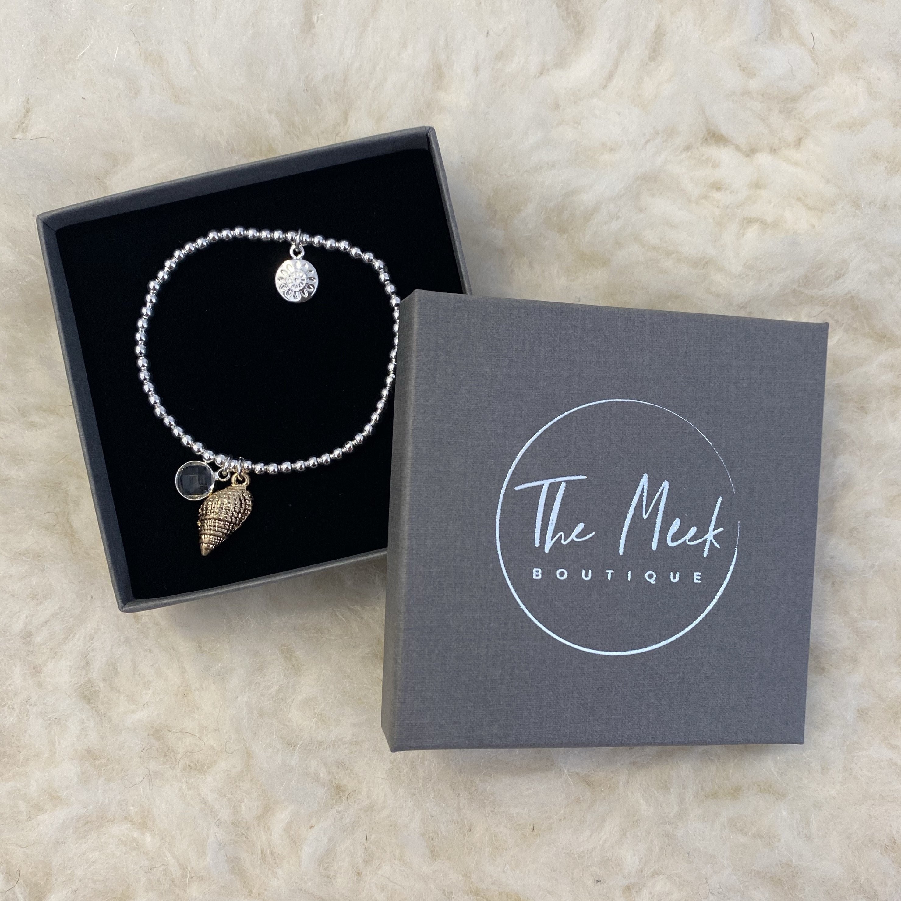 Sea Shell & Crystal Bracelet