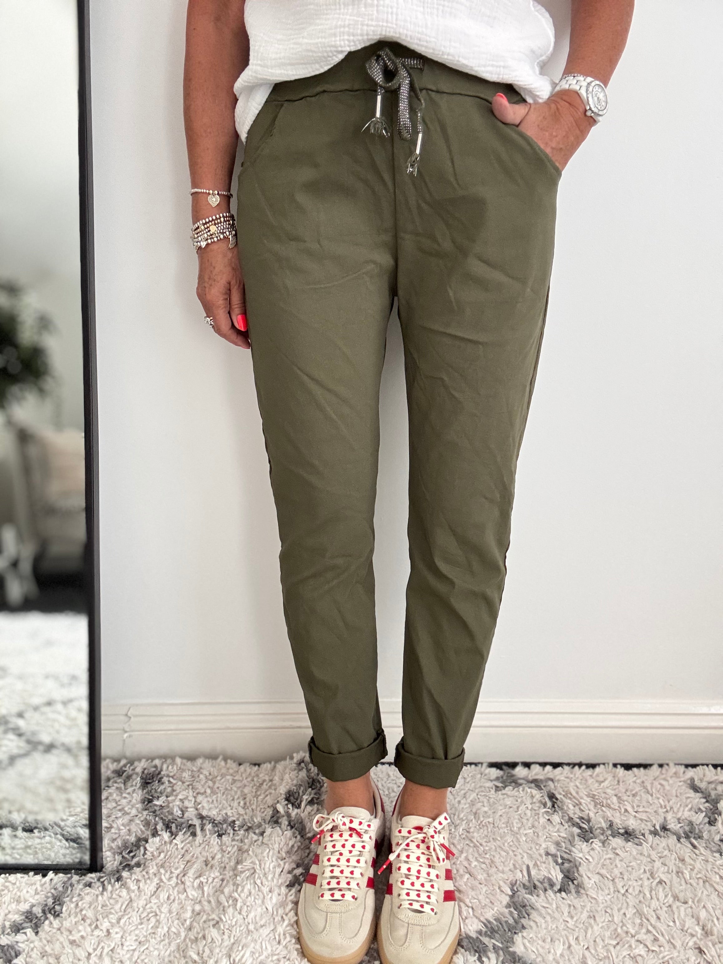 Super Stretch Joggers in Khaki