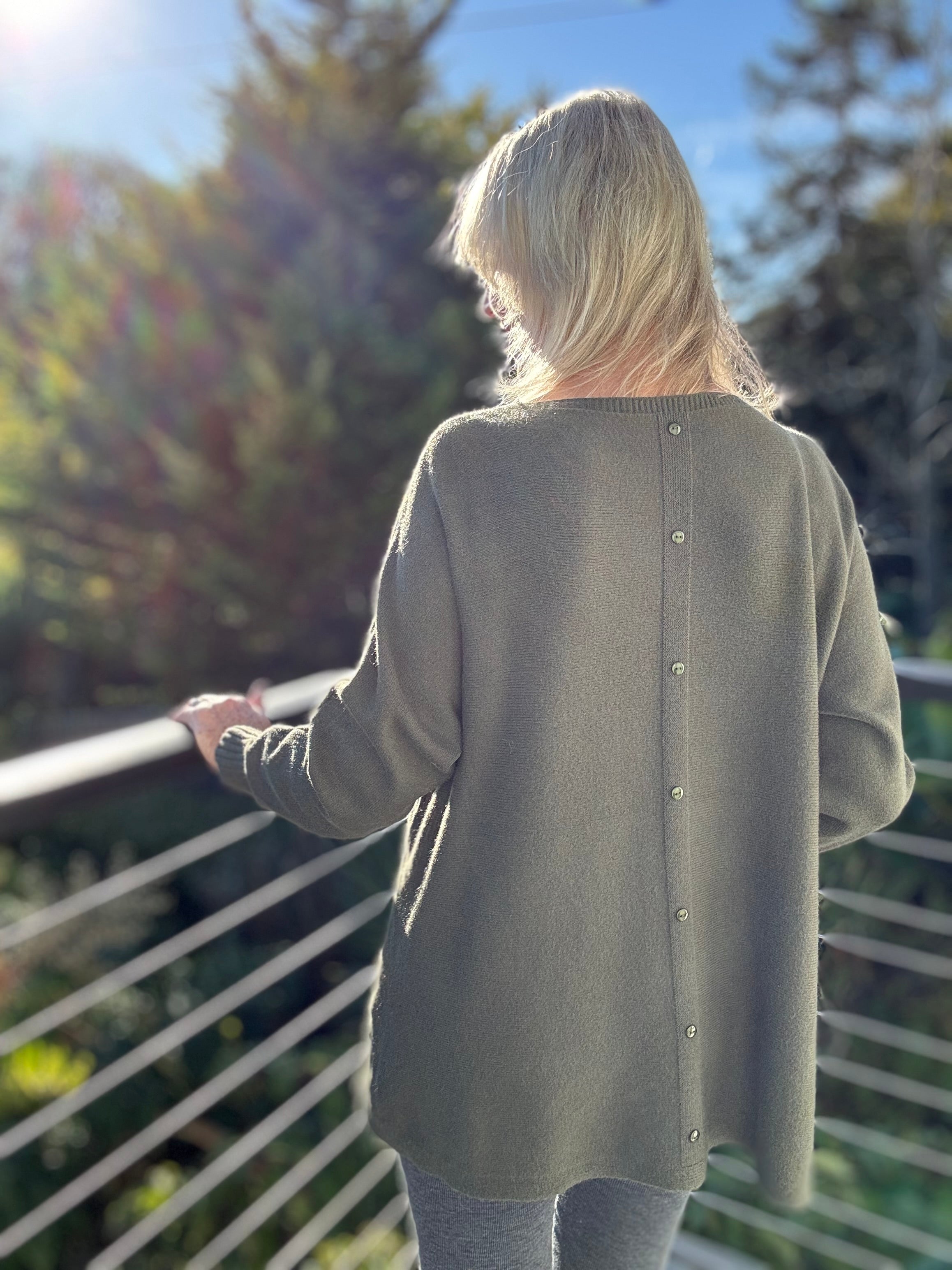 Pocket Jumper in Deep Khaki