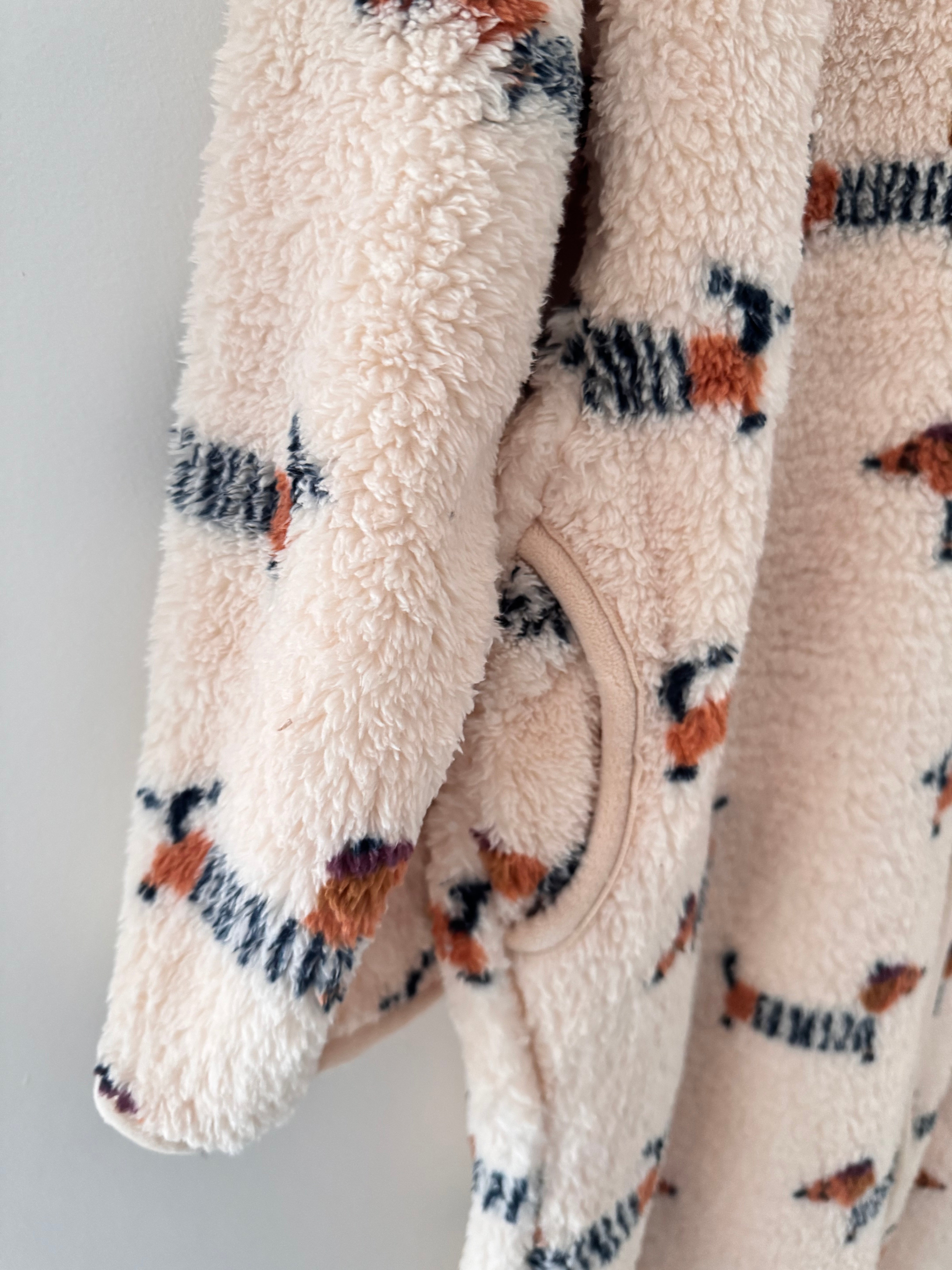 Sausage Dog Zipped Fleece Hooded Loungewear