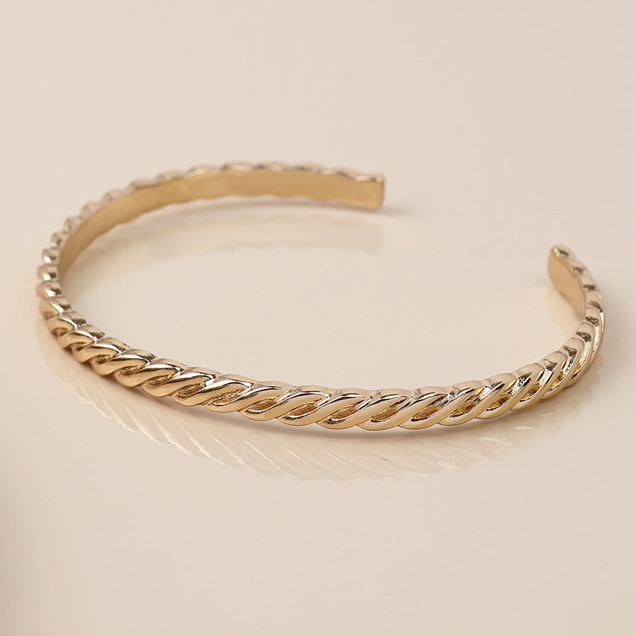 Gold Twist Braid Bangle