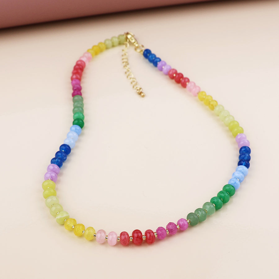 Rainbow Bead Necklace