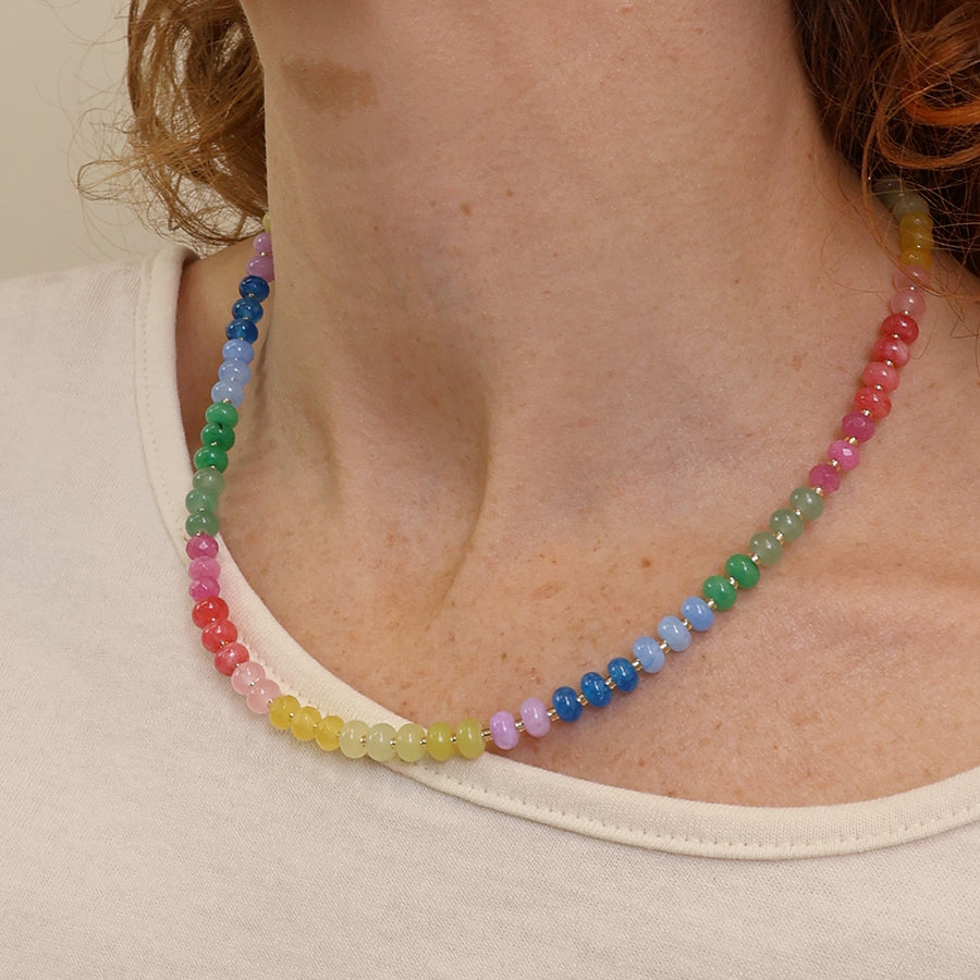 Rainbow Bead Necklace