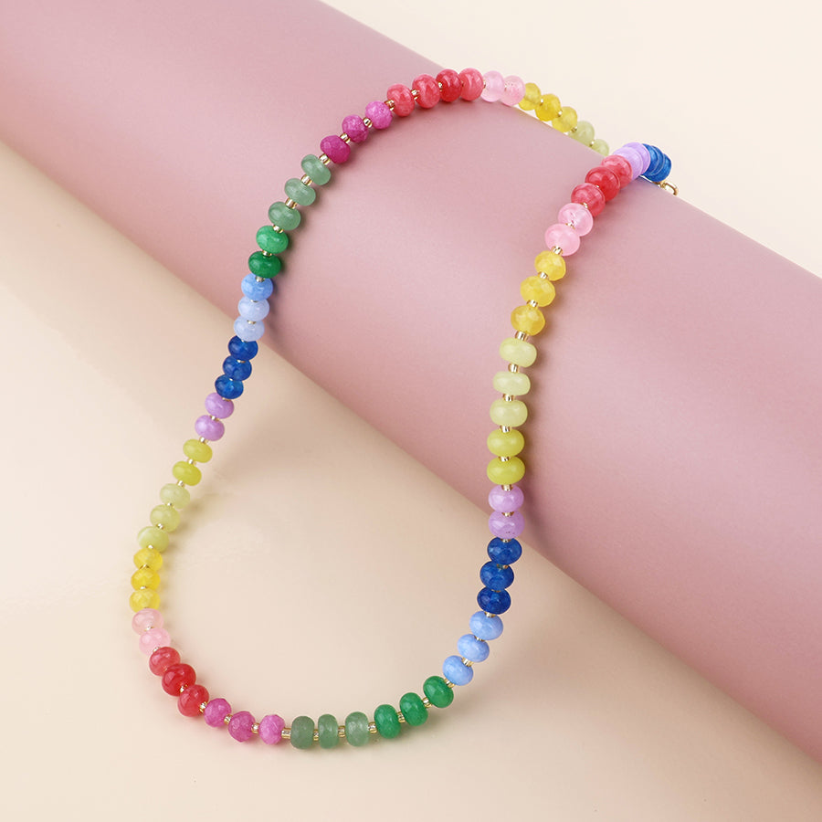 Rainbow Bead Necklace