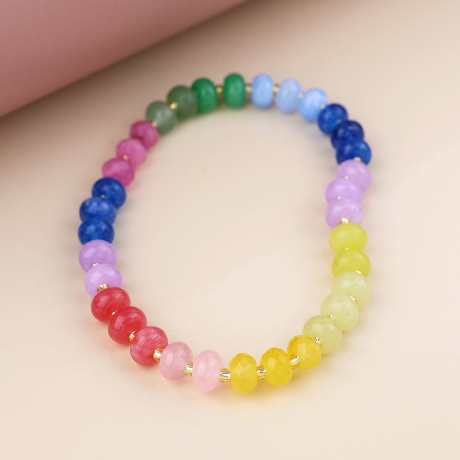 Rainbow Bead Bracelet
