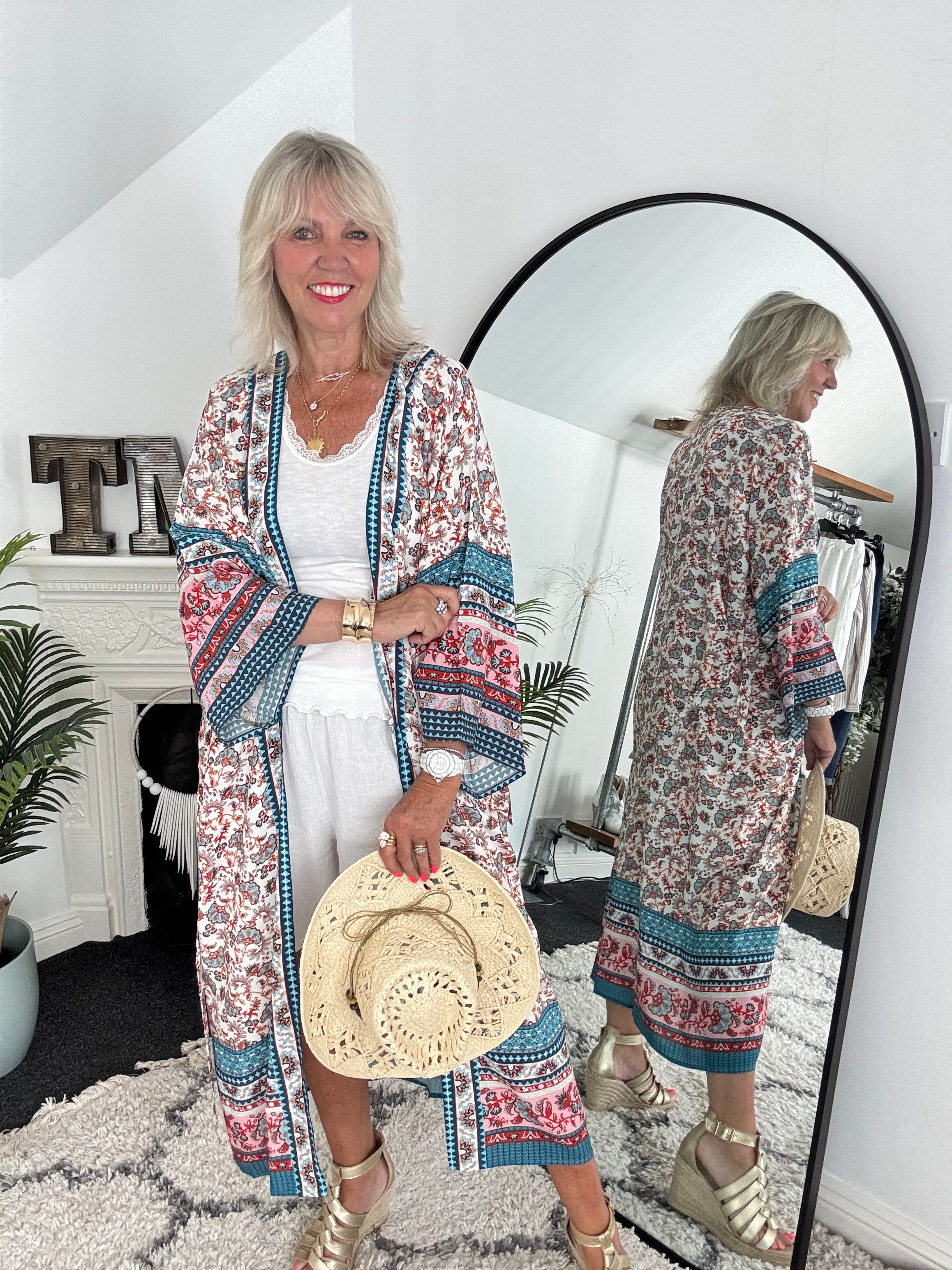 Silky Paisley Kimono