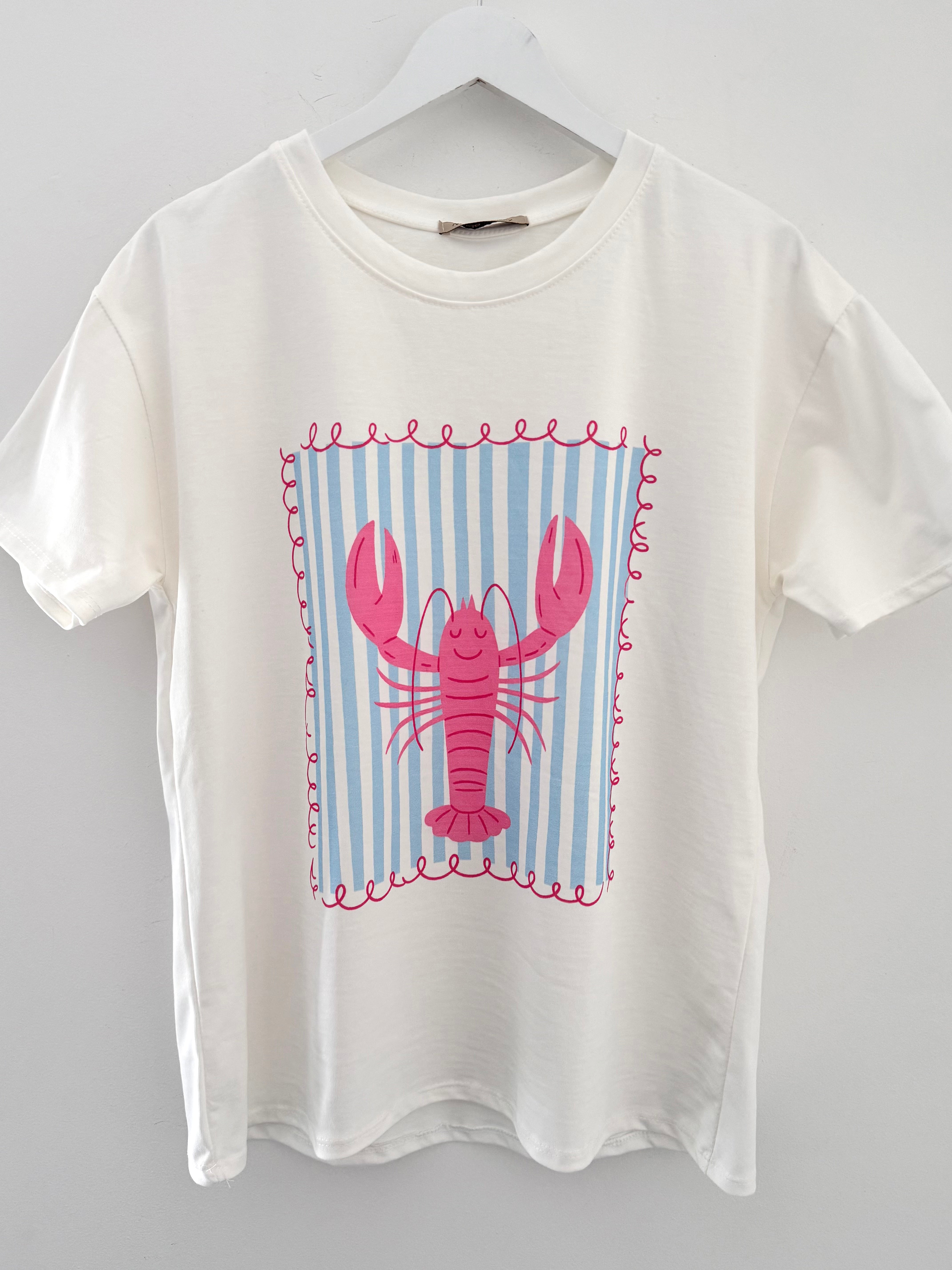 Luxe Lobster Tee in Ivory
