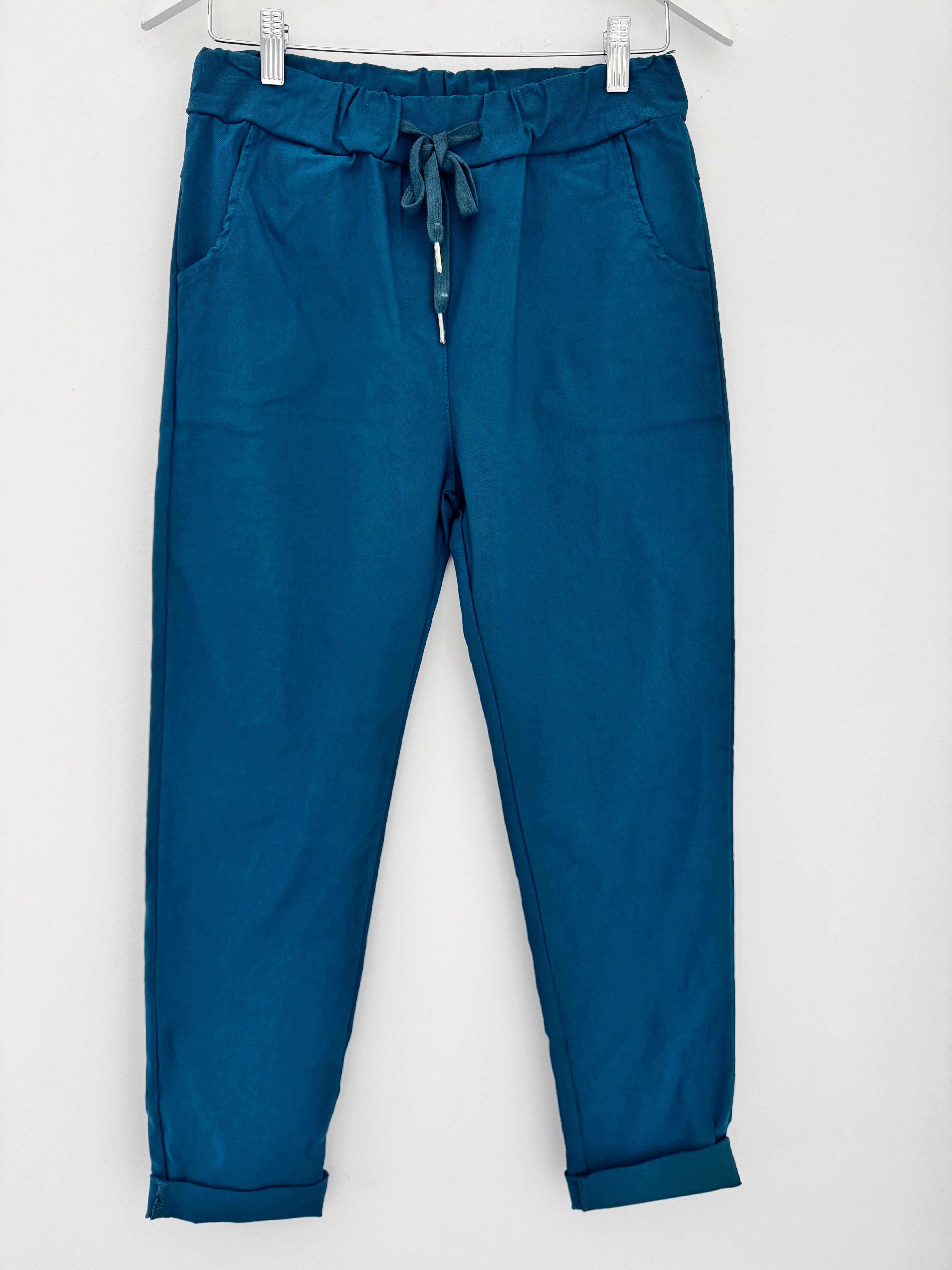 Super Stretch Joggers in Teal