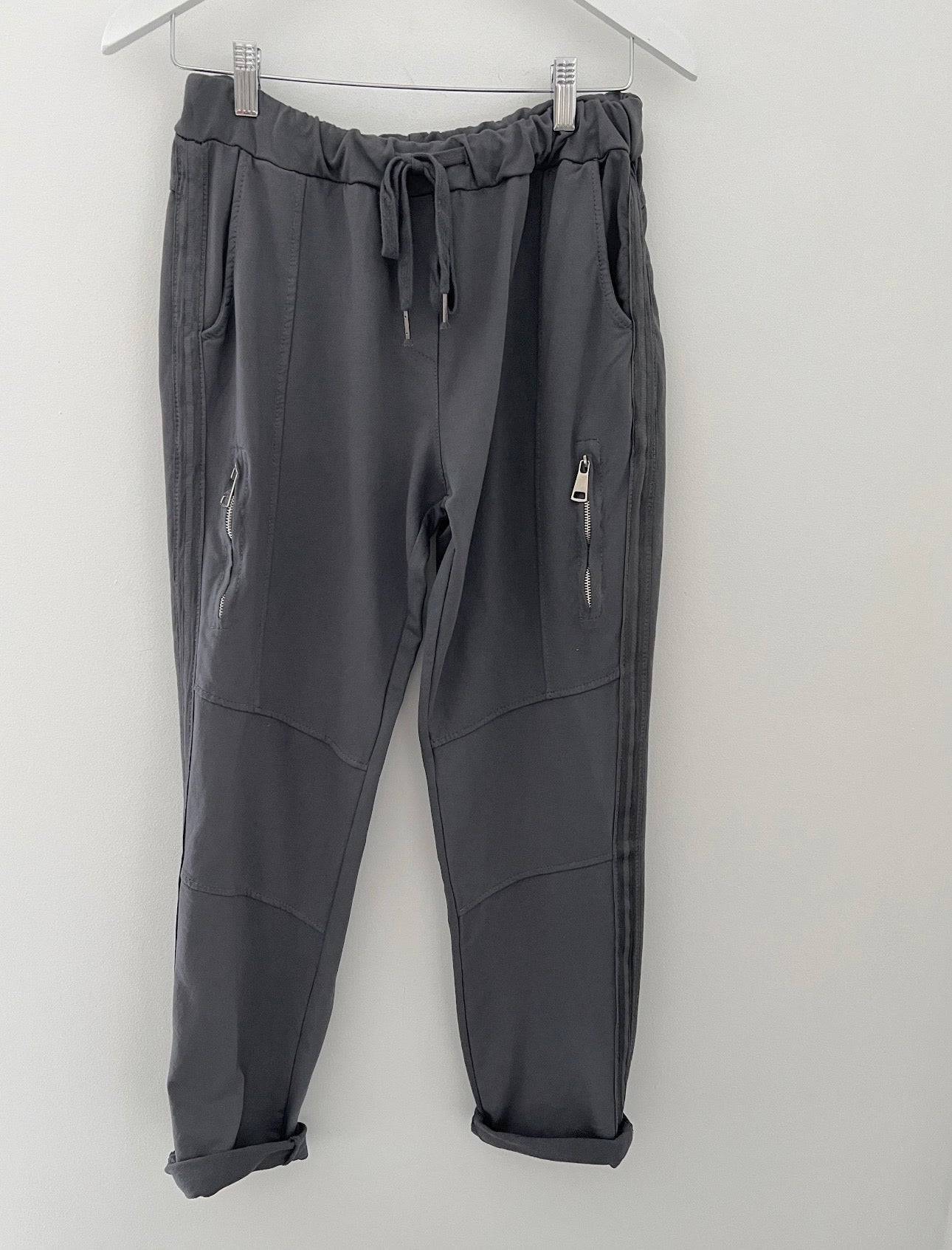 Jersey Stretch Joggers in Grey