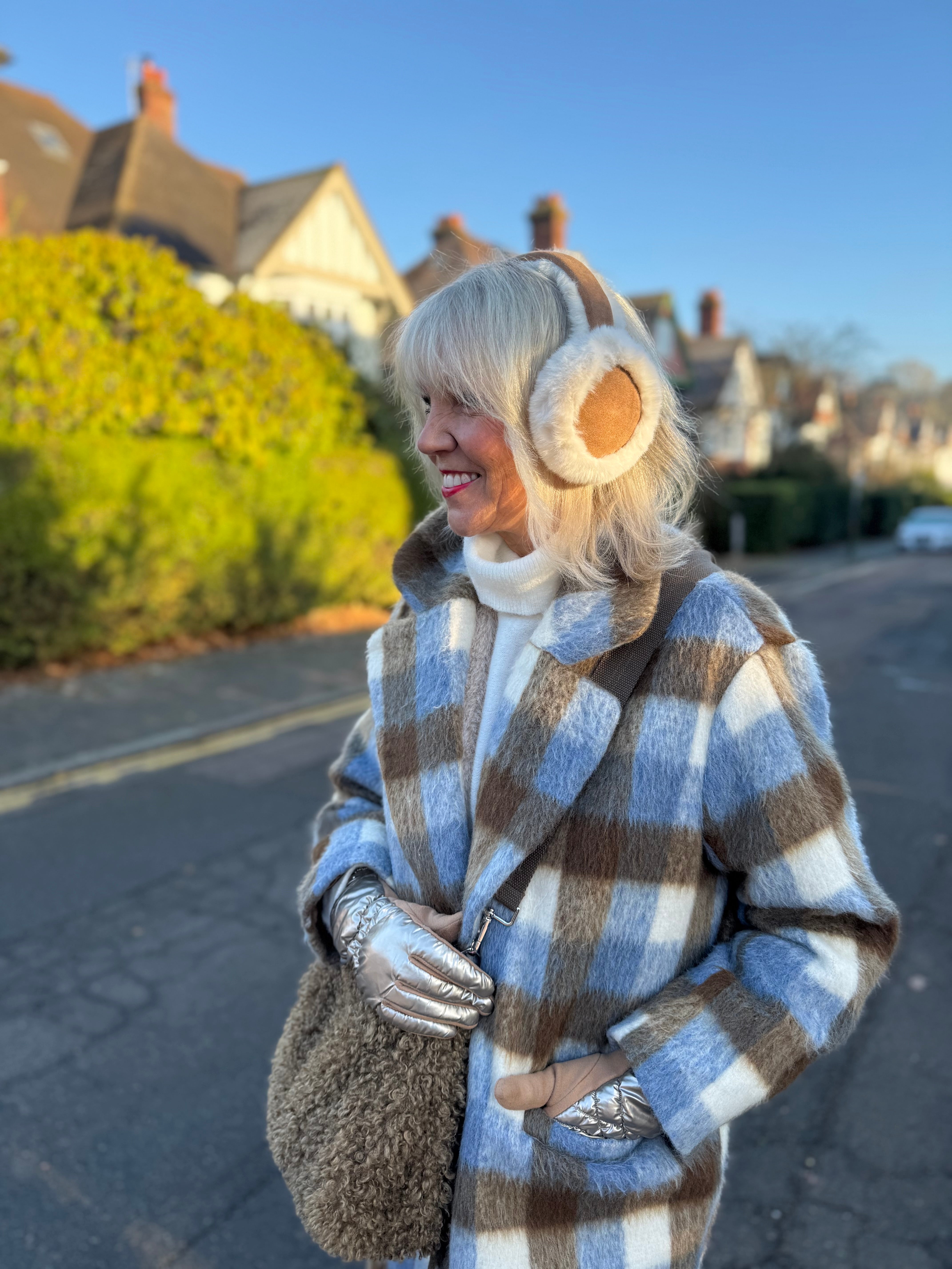 Faux Fur & Suede Ear Muffs
