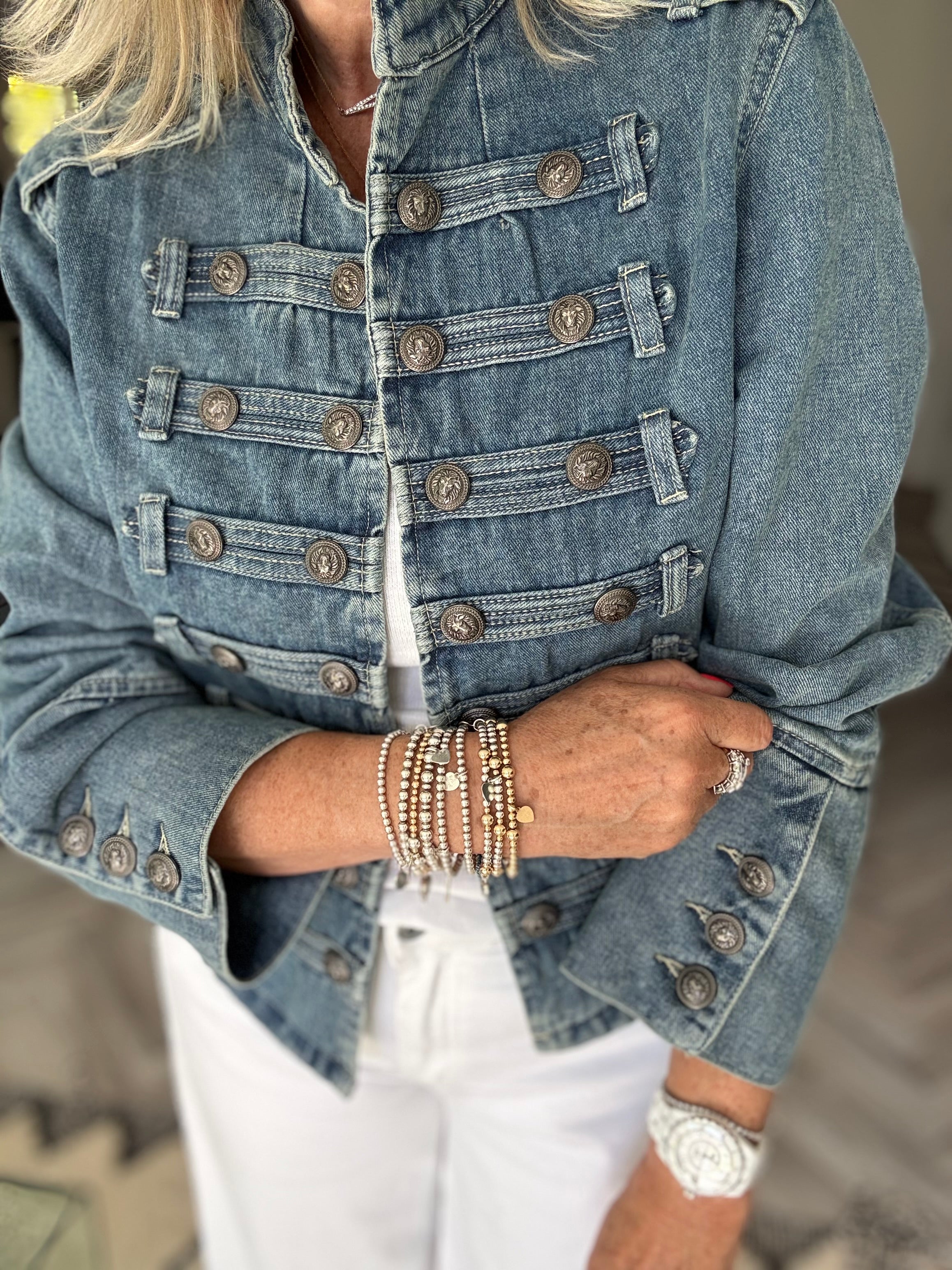 Military Jacket in Denim