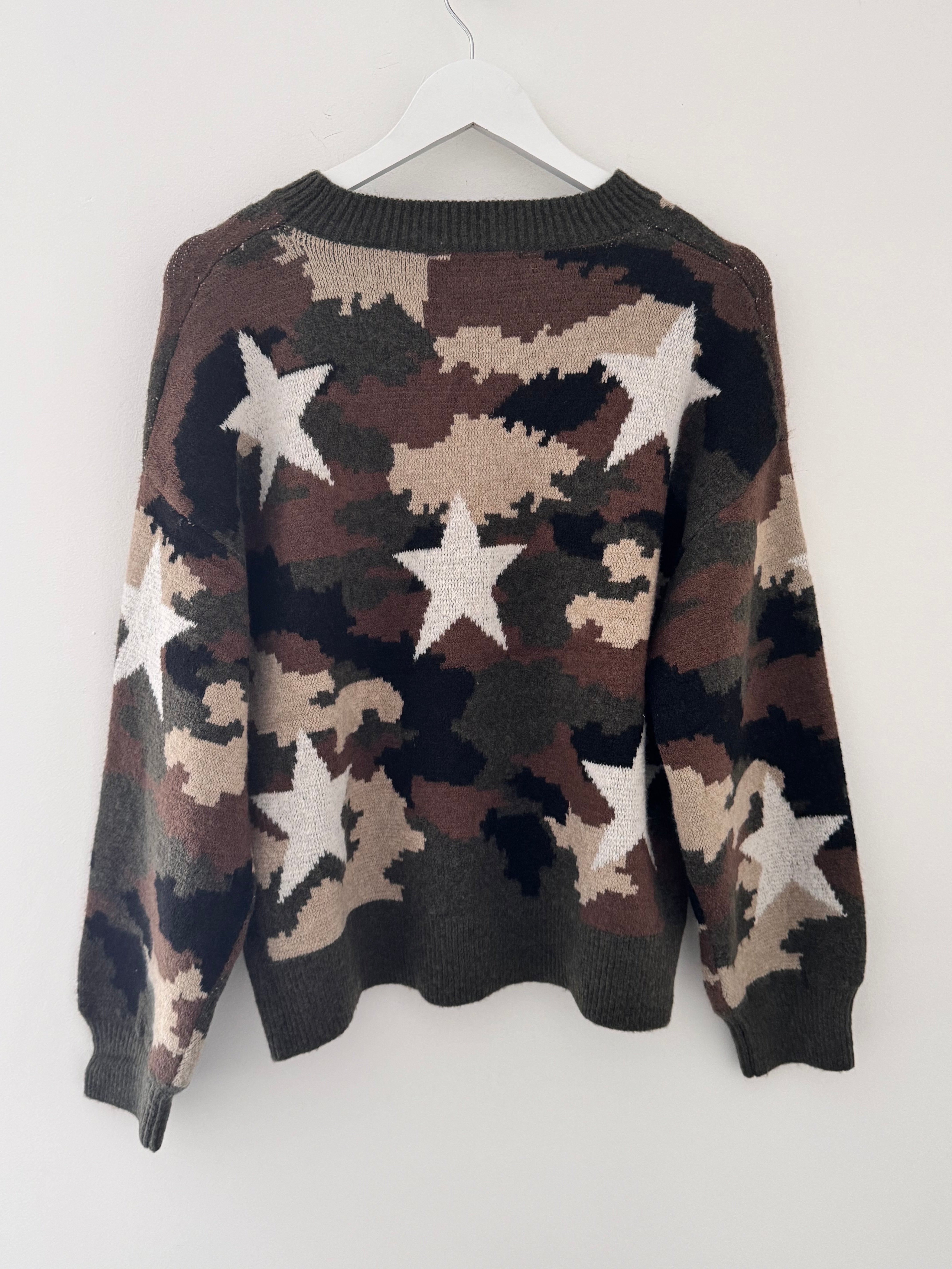 Khaki Camo Jumper with Stars