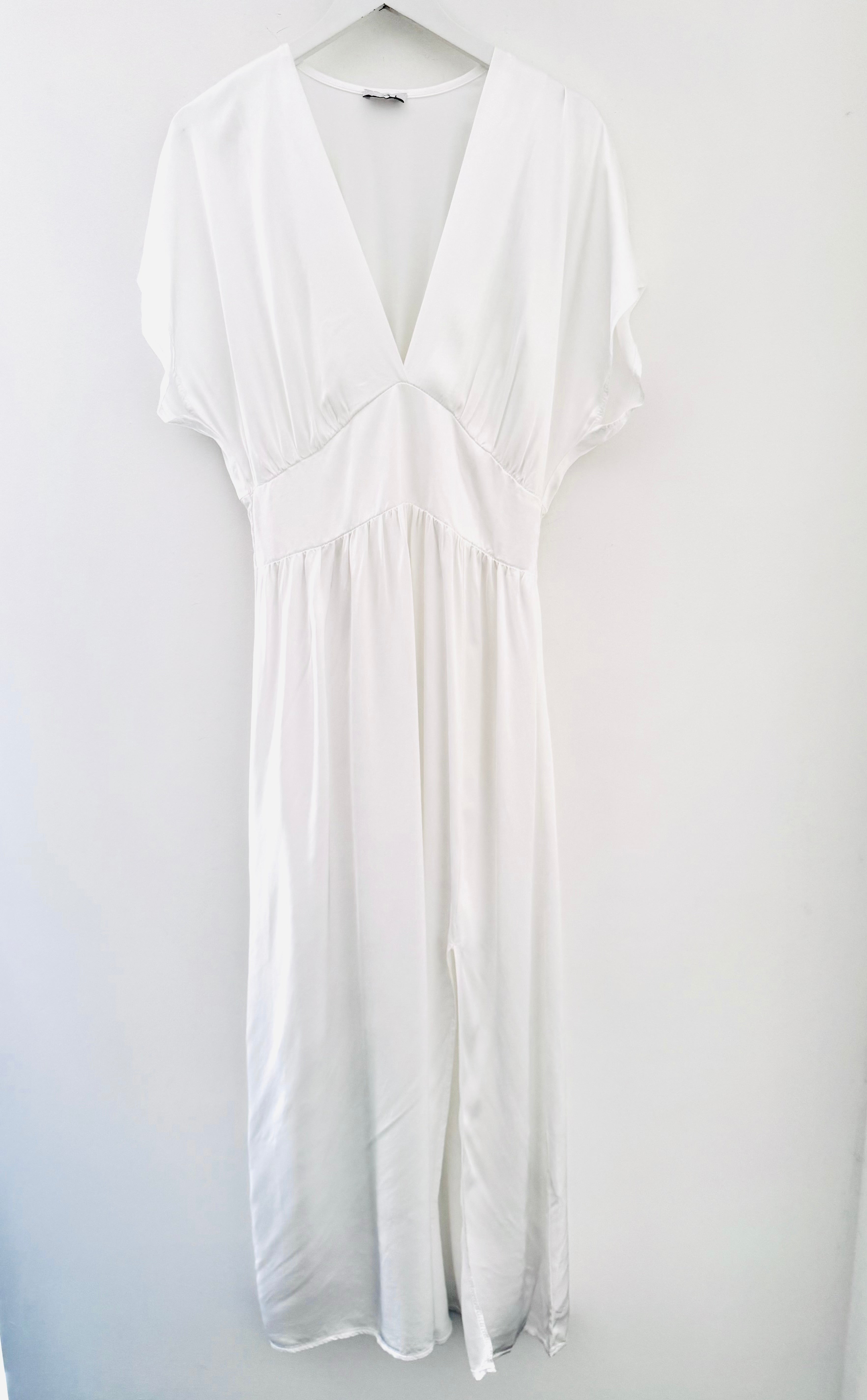 Luxe Silky Dress in Ivory